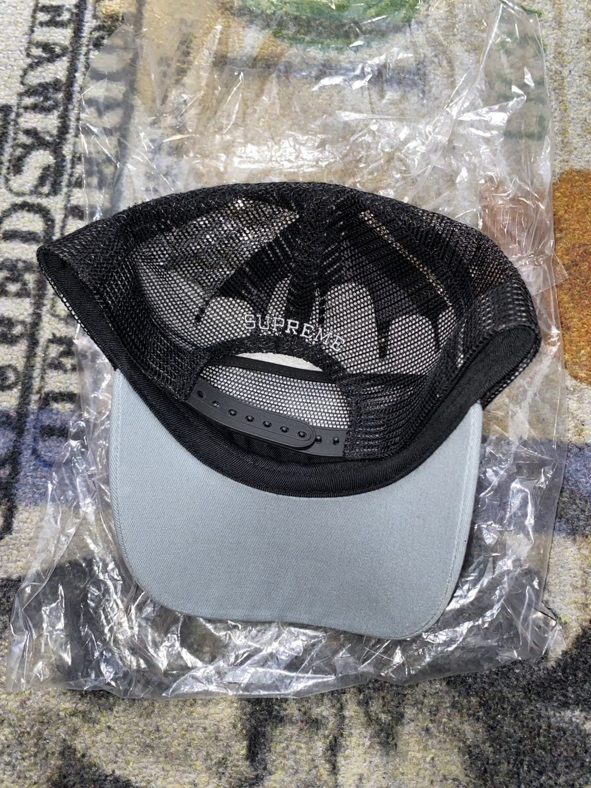 Supreme Supreme Reaper Mesh Back 6-Panel Grey | Grailed