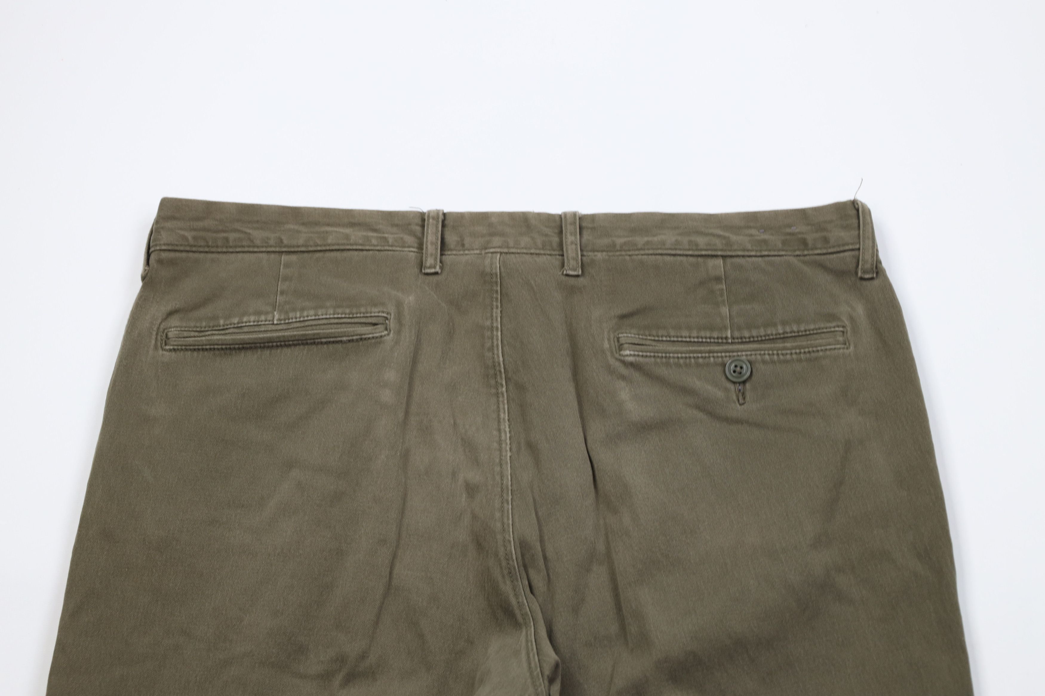 J.Crew J Crew 770 Straight Leg Stretch Chino Pants Olive Green Size US 33 - 12 Thumbnail