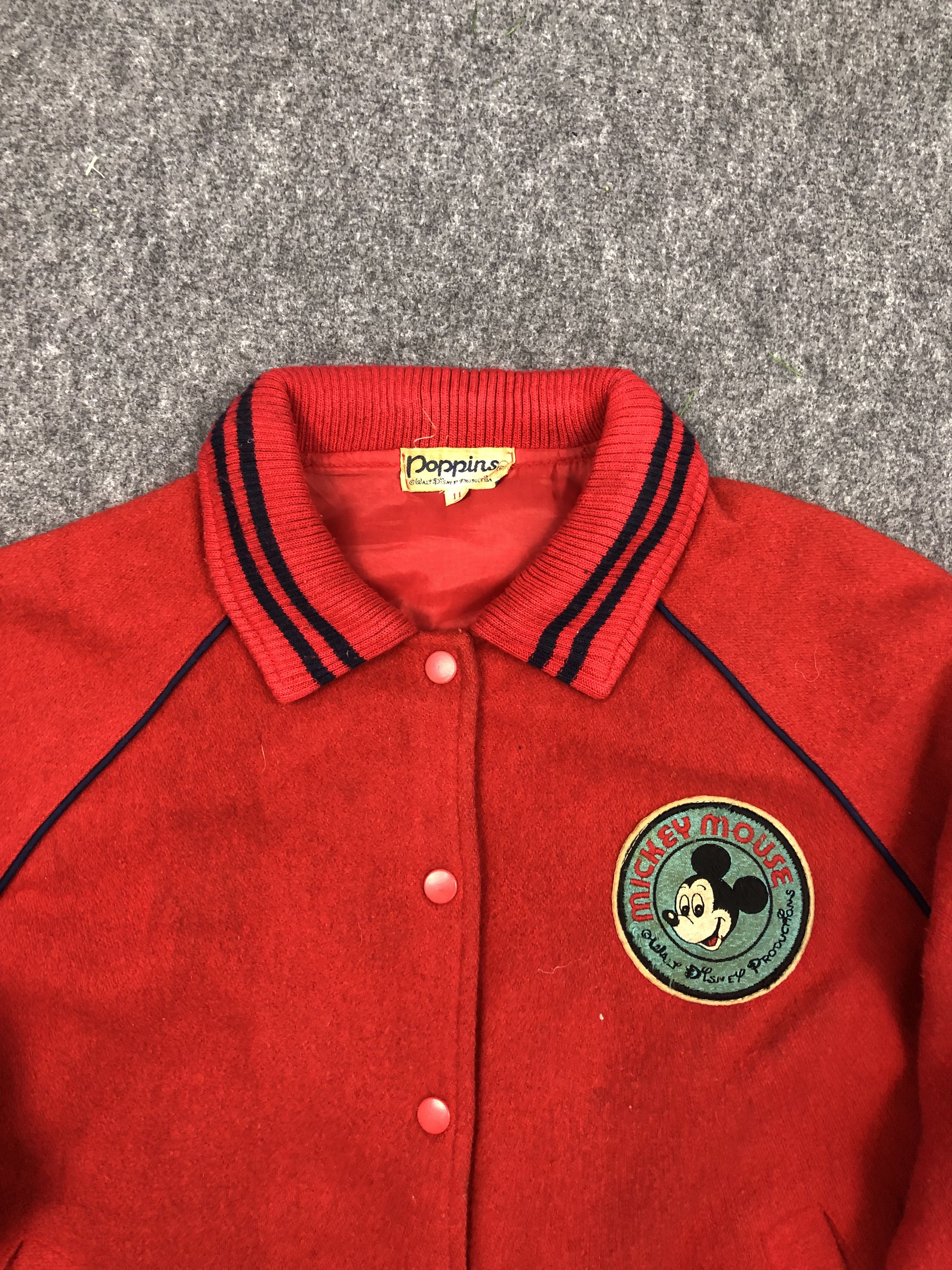 Vintage Vintage Japanese Brand Varsity Jacket Mickey Mouse V0136 Size US M / EU 48-50 / 2 - 3 Thumbnail