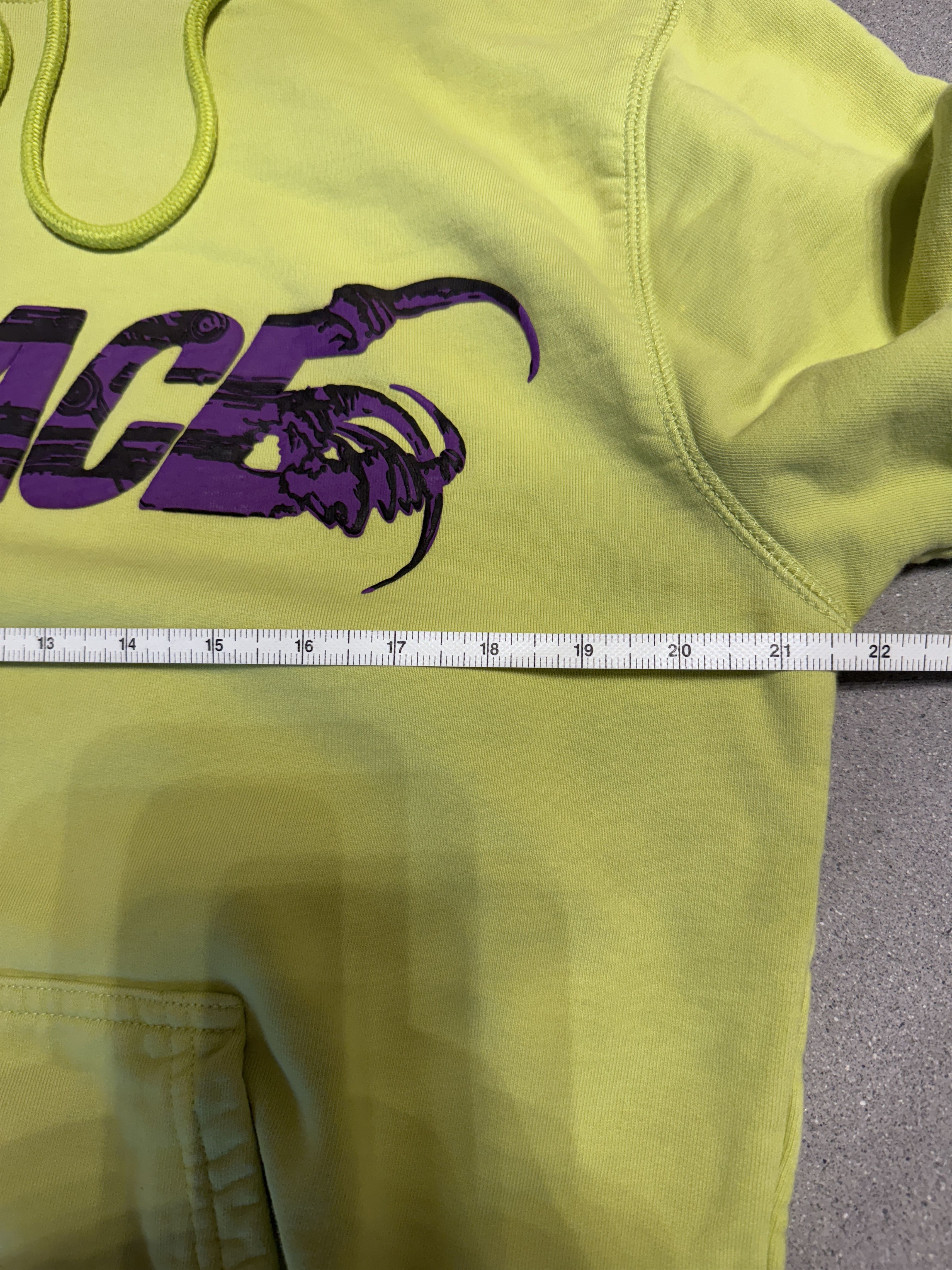 Other PALACE - Lime-green hoodie with cool purple graphic Size S / US 4 / IT 40 - 7 Thumbnail