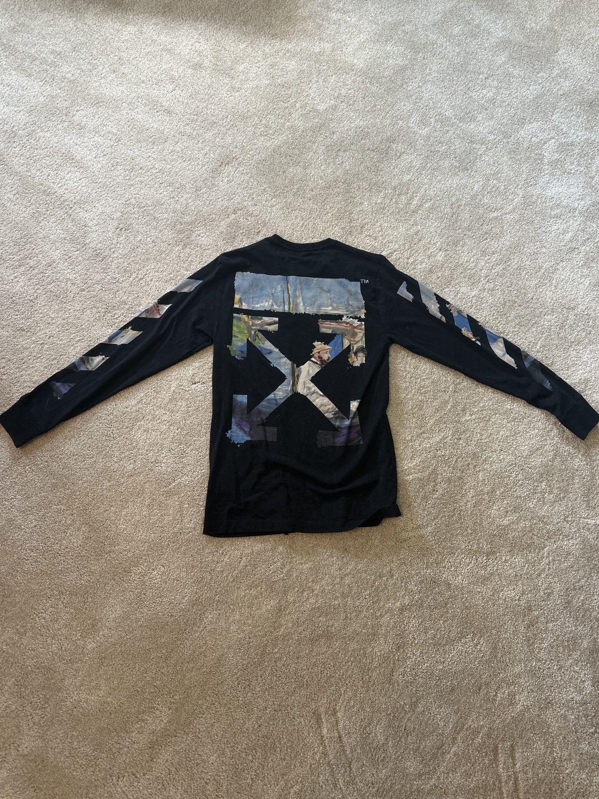 Off-White Off-White Virgil Alboh Spring-Summer 2019 Black Long Sleeve Size US M / EU 48-50 / 2 - 2 Thumbnail