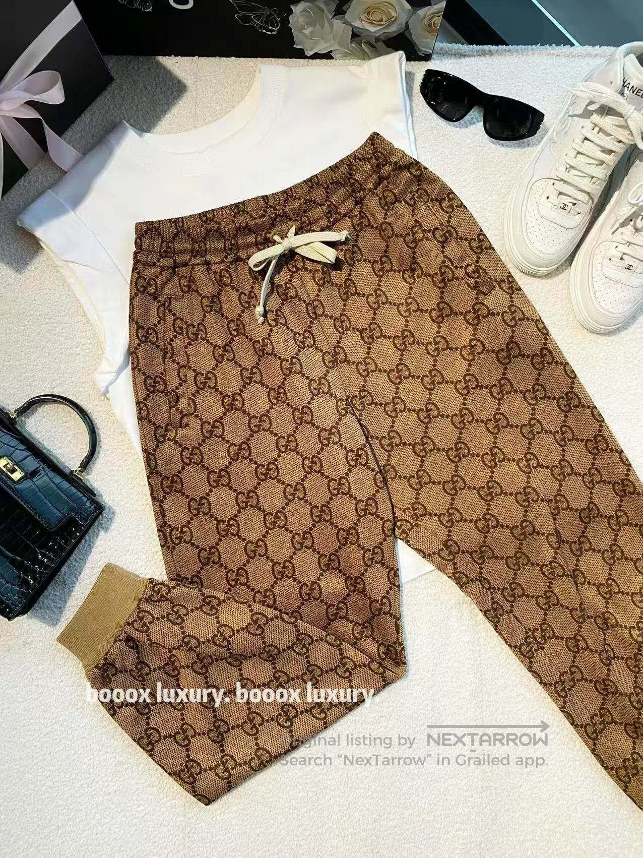 Gucci Guicci Size XXS Presbyon printed casual trousers| Size 24" / US 00 / IT 34 - 1 Thumbnail