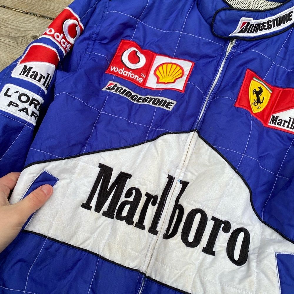 Ferrari × Vintage Vintage 1997 Ferrari Racing Jacket Blue With Malboro embroi Size US M / EU 48-50 / 2 - 5 Thumbnail