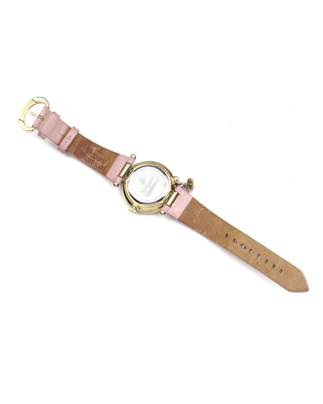 Vivienne Westwood VIVIENNE WESTWOOD ORB II CHARM WATCH – PINK EMBOSSED STRAP Size ONE SIZE - 7 Thumbnail