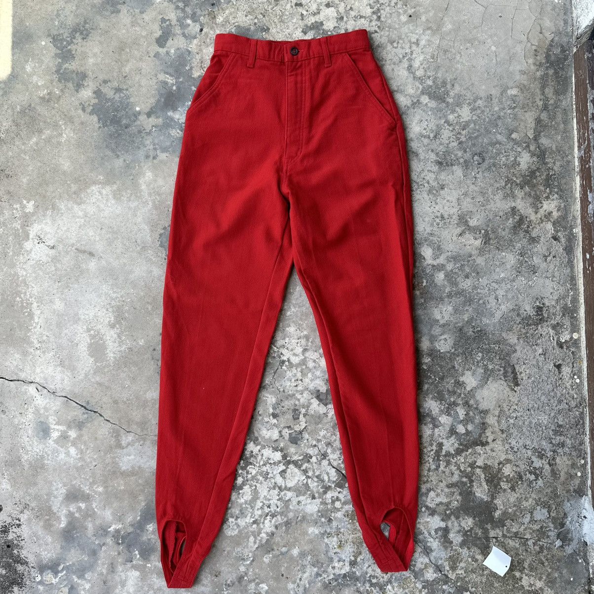 Hai Sporting Gear × Issey Miyake × Japanese Brand Hai Sporting Gear By Issey Miyake Red Pants Size 23" - 1 Thumbnail