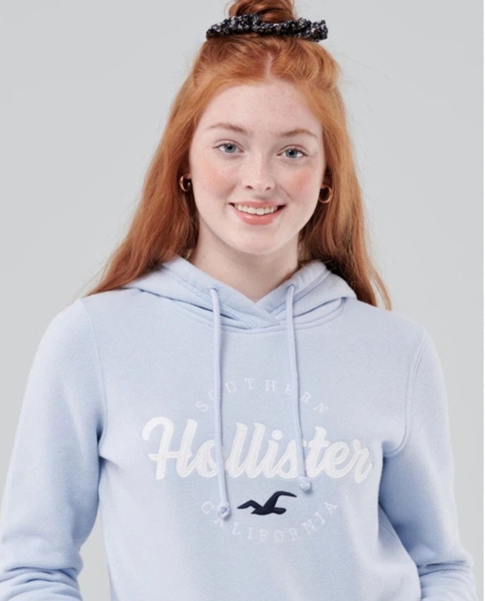Hollister Hollister embroided logo hoodie. Womens size small. Size S / US 4 / IT 40 - 8 Thumbnail