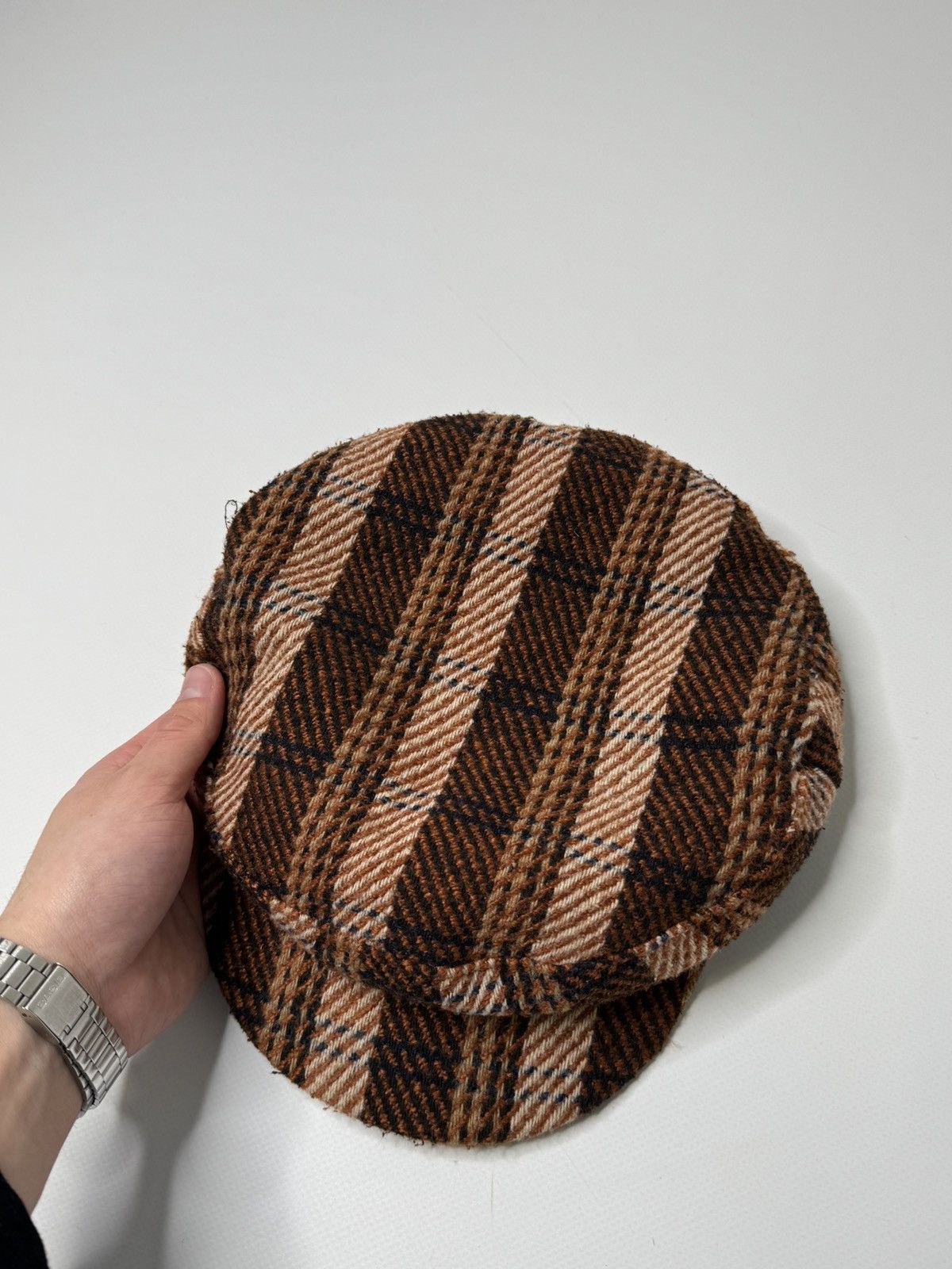 Vintage Vintage avant garde cadet beret hat tweed vibe old money 00s Size ONE SIZE - 2 Thumbnail