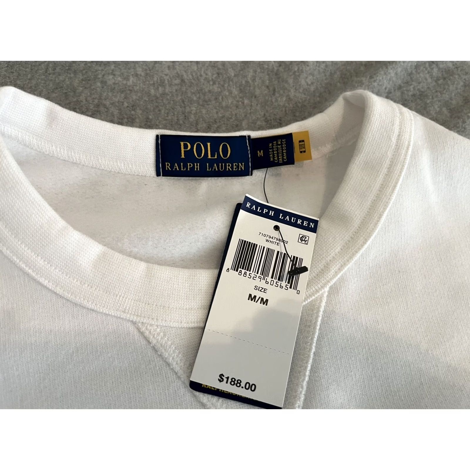 Polo Ralph Lauren VINTAGE Polo Ralph Lauren Americana USA Logo Flag White Sweater M Mens Size US M / EU 48-50 / 2 - 2 Thumbnail