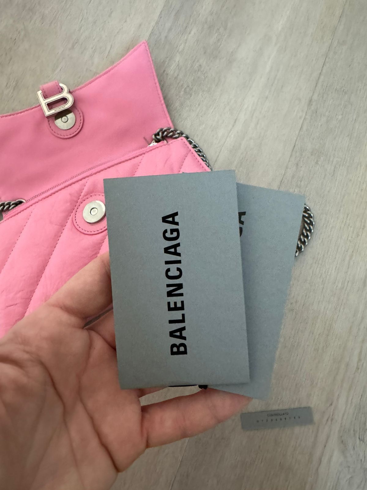 Balenciaga Balenciaga Crush Chained Bag In Pink Size ONE SIZE - 3 Thumbnail