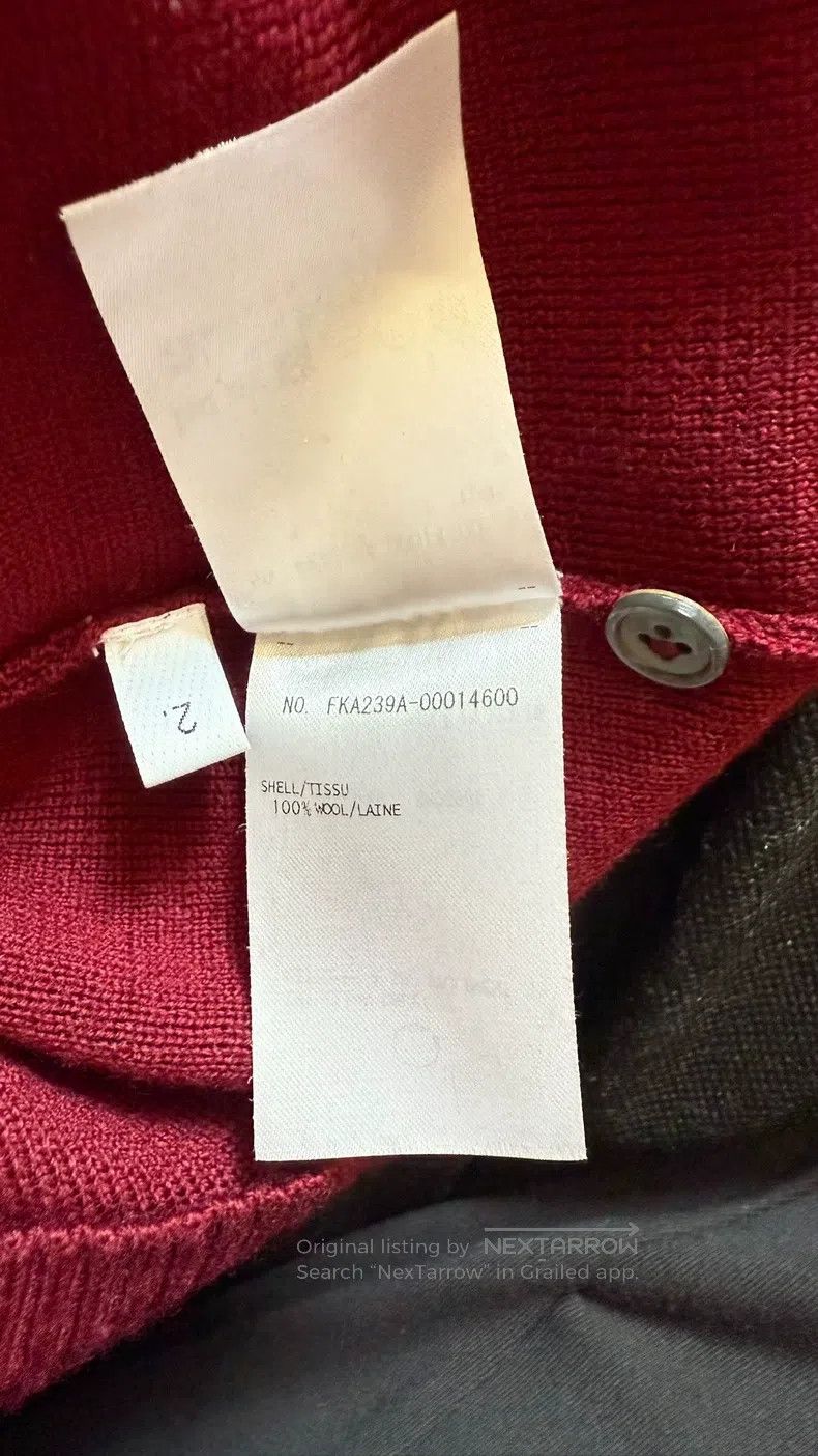 Thom Browne Thom Browne Dark red woolen sweater Size US M / EU 48-50 / 2 - 5 Thumbnail