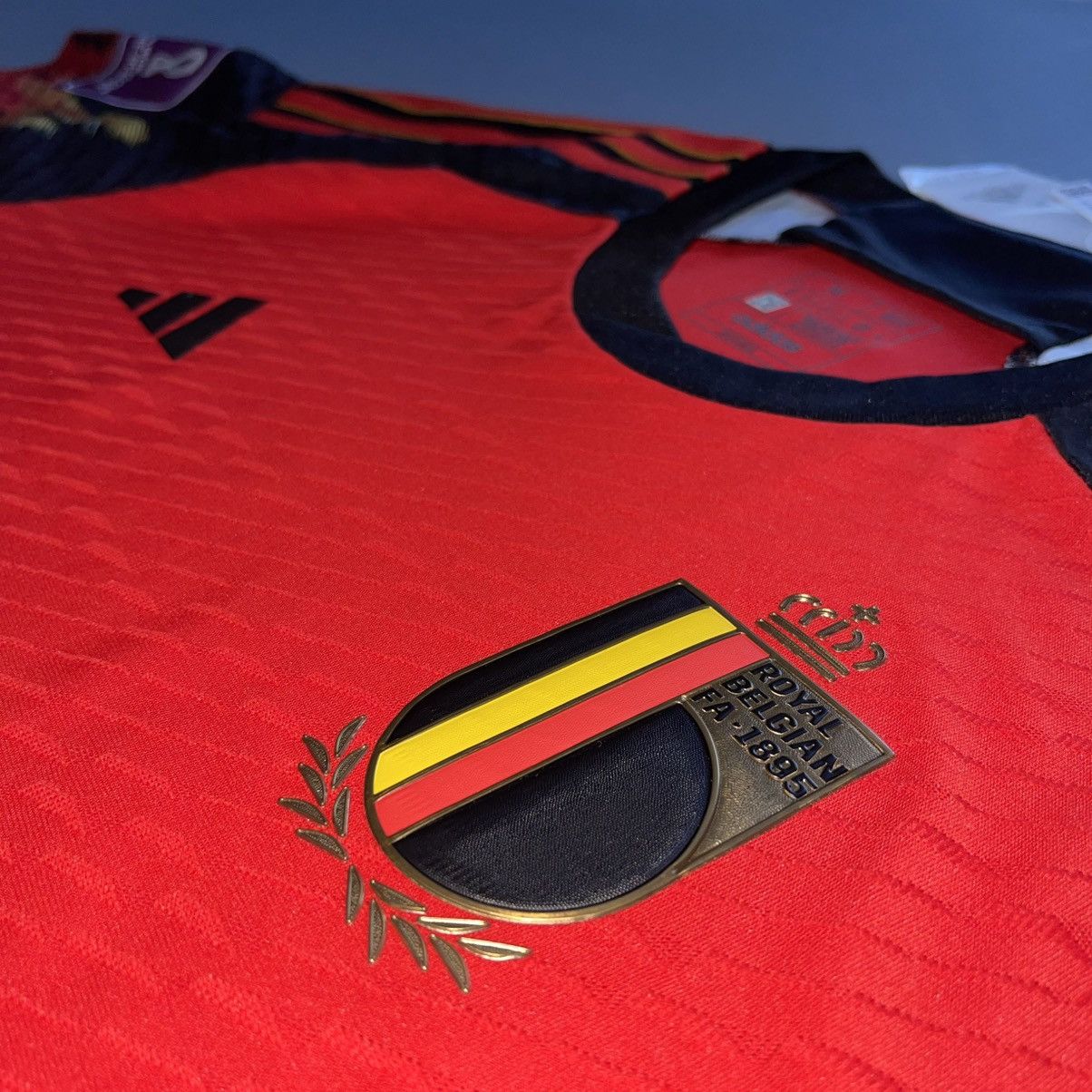 Nike × Vintage NWT BELGIUM ADIDAS 2022 WC FOOTBALL HOME JERSEY #10 HAZARD Size US M / EU 48-50 / 2 - 5 Thumbnail
