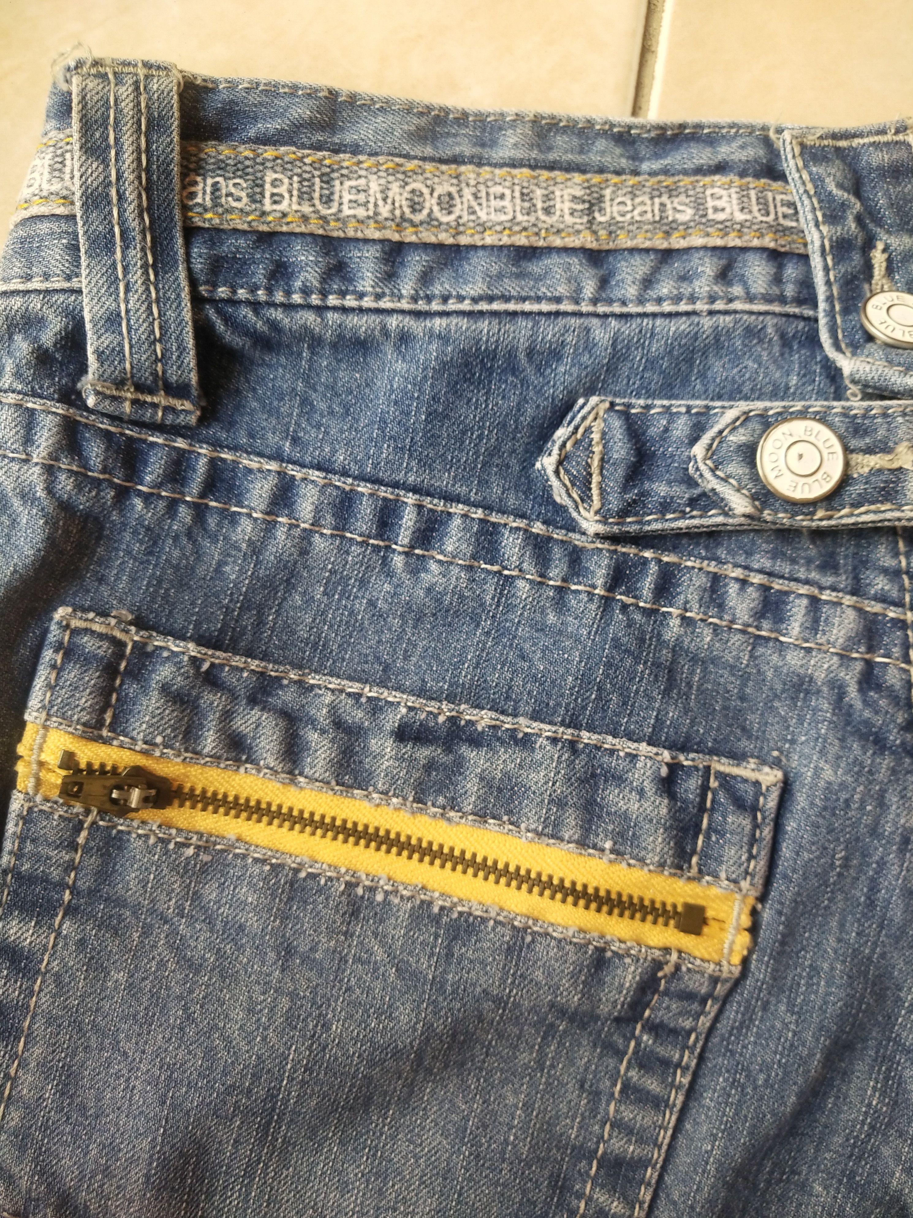 Japanese Brand Blue Moon Blue BMJ Jeans Y2K Denim Shorts Japan Harajuku Size 27" / US 4 / IT 40 - 3 Thumbnail