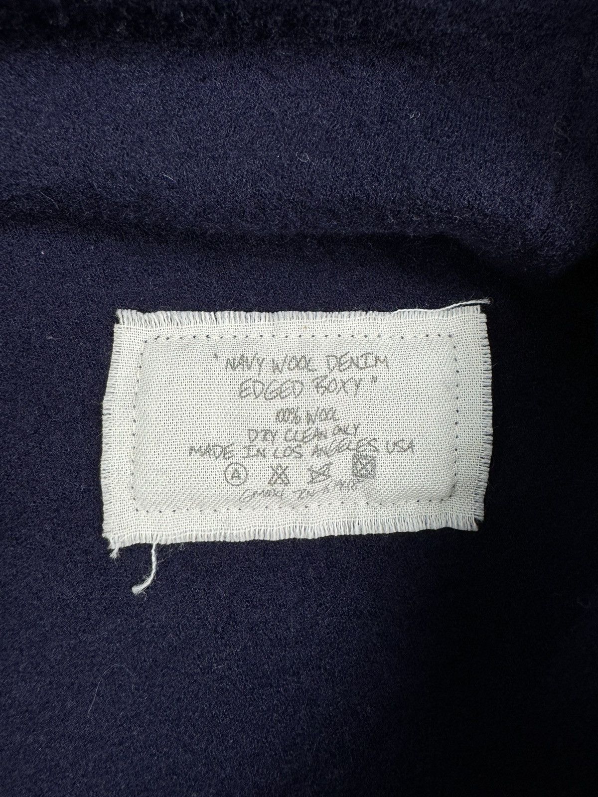 Greg Lauren Navy Denim Edged Boxy Size US L / EU 52-54 / 3 - 5 Thumbnail