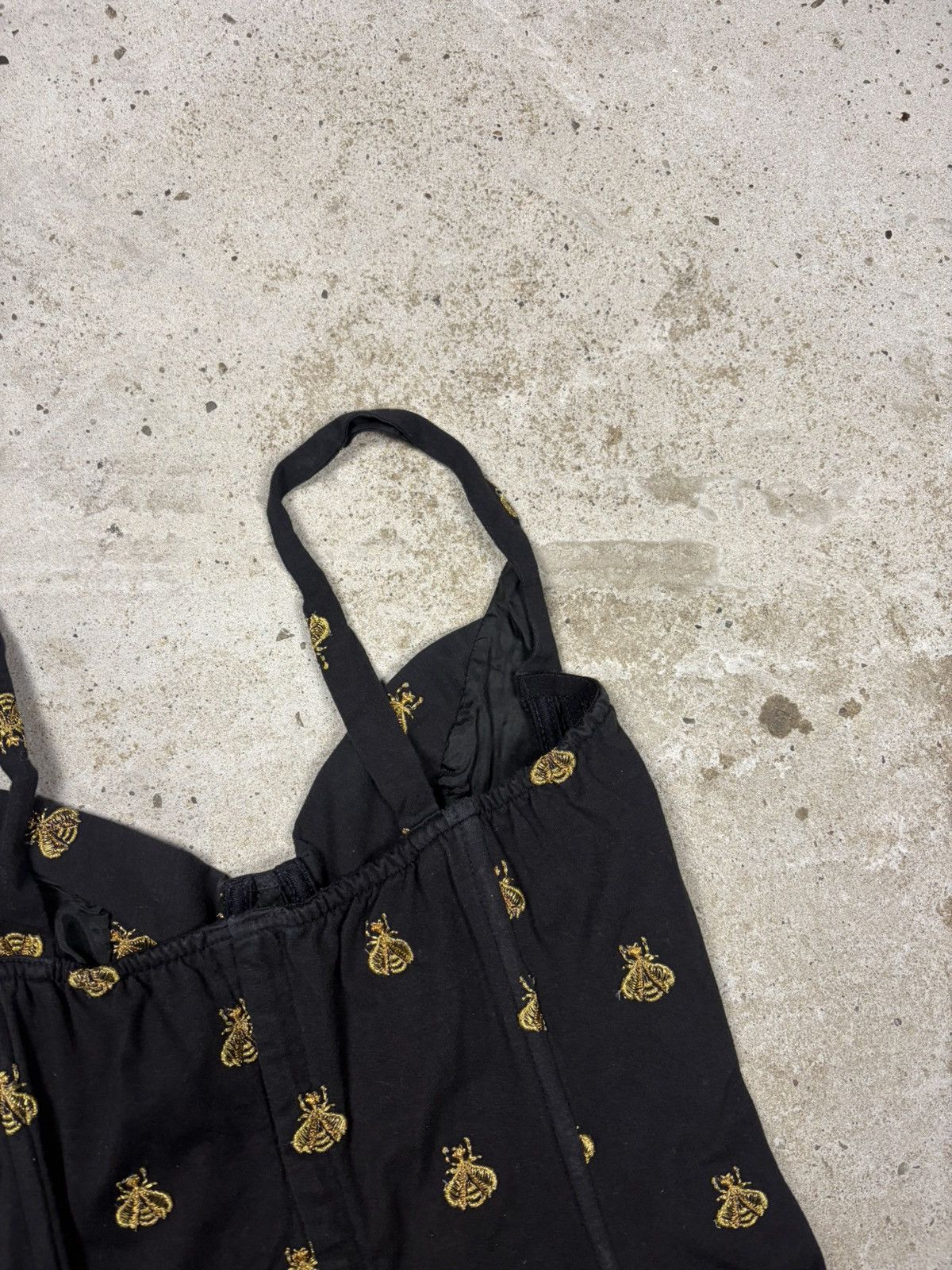 Dior FW 1992 Christian Dior Boutique Black Corset Bees Top Size S / US 4 / IT 40 - 11 Thumbnail