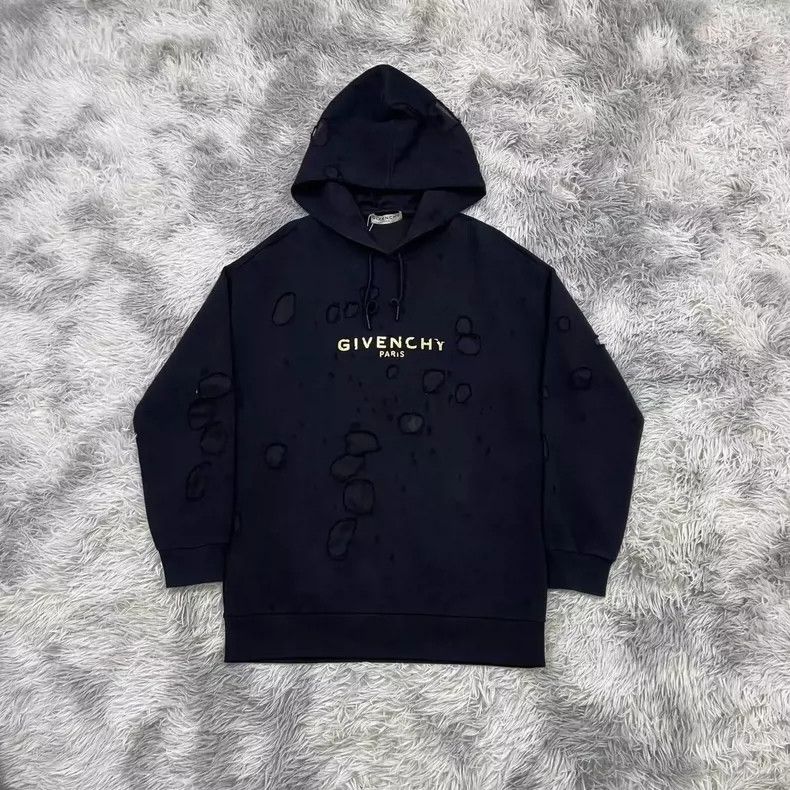 Givenchy Givenchy Metal distressed vintage hooded hoodie Size US M / EU 48-50 / 2 - 1 Thumbnail