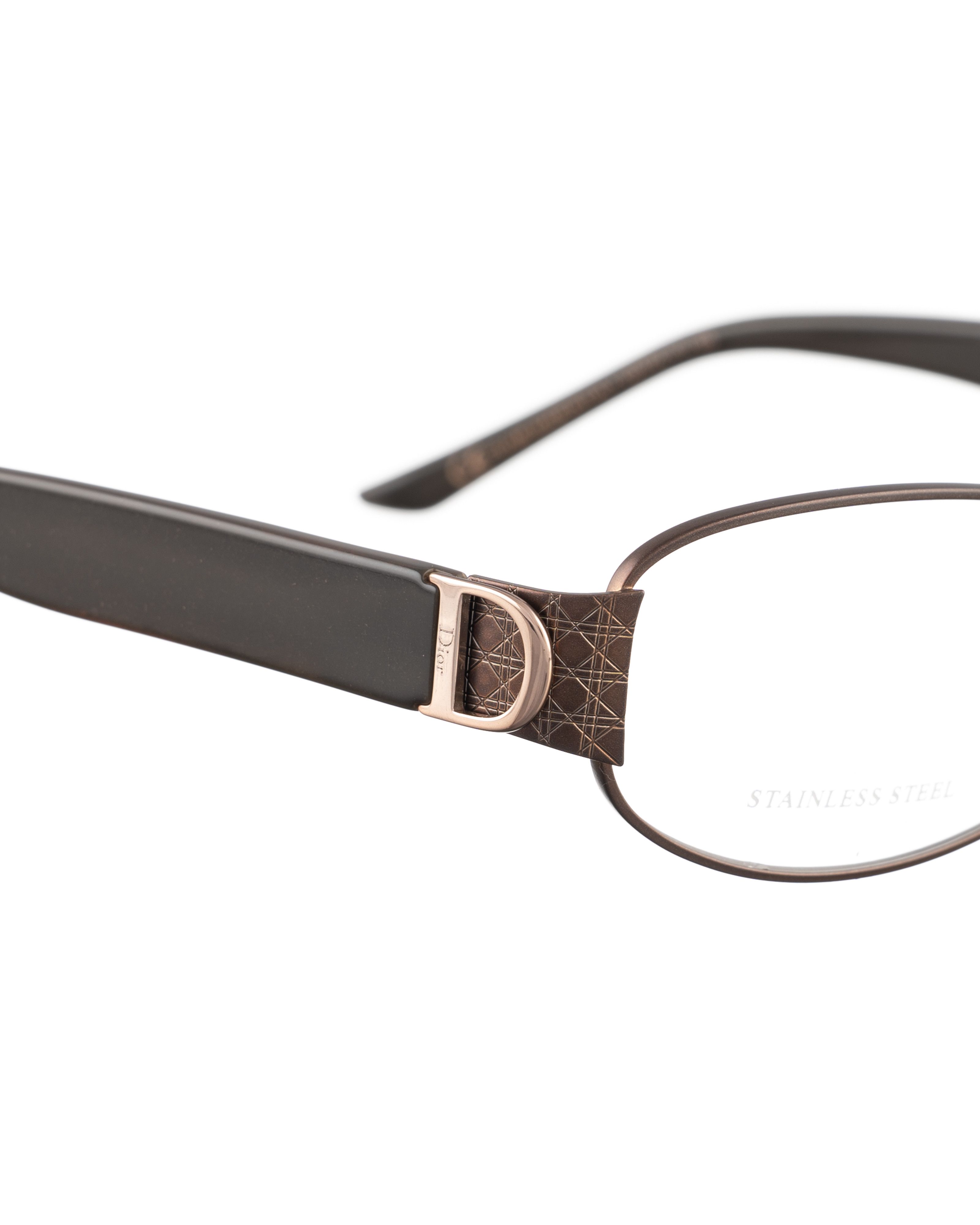 Dior Dior 00s Brown Glasses with Big "D" Logo Size ONE SIZE - 3 Thumbnail