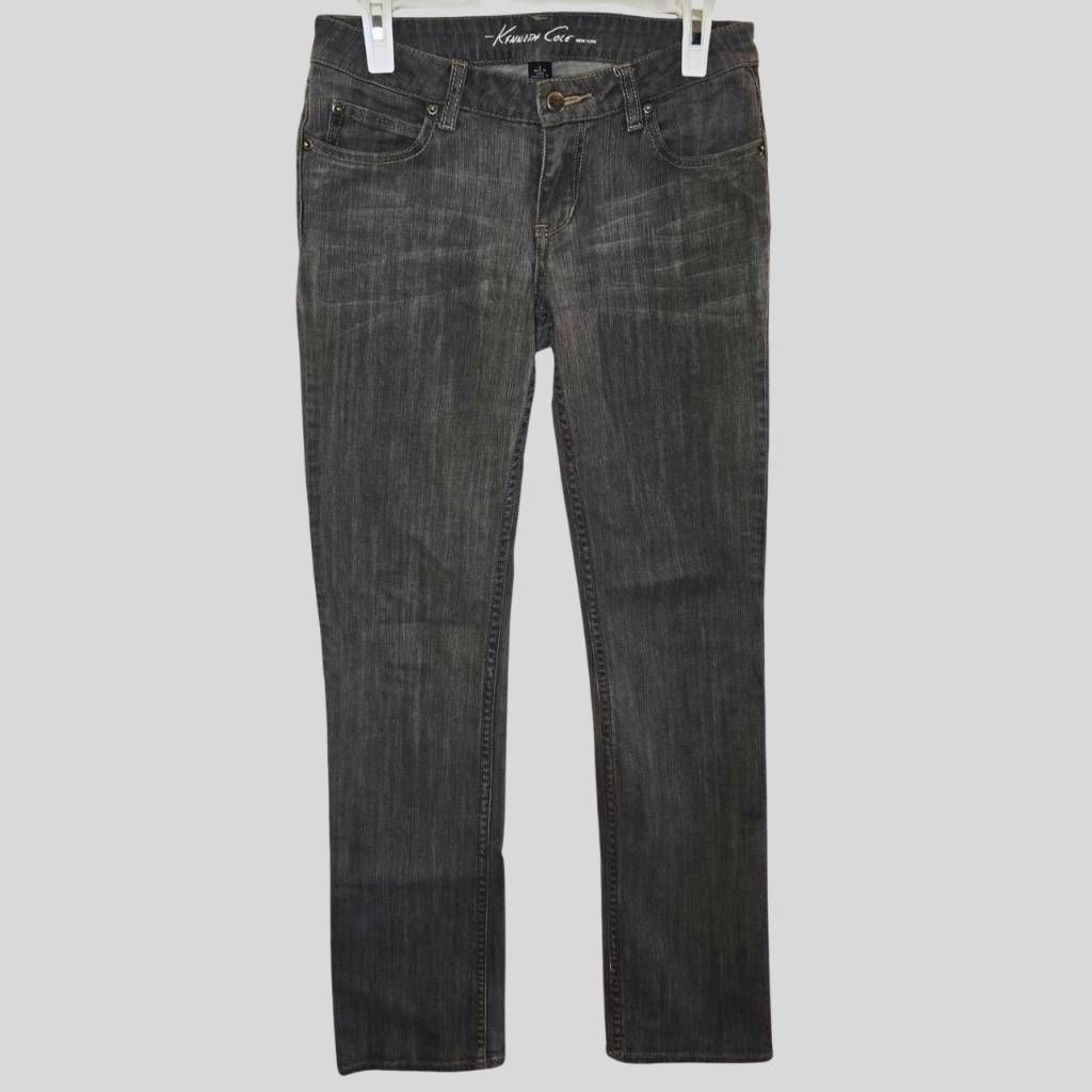 Kenneth Cole Kenneth Cole Womens Jeans Size 6 Gray Mid Rise Straight Leg Size 28" / US 6 / IT 42 - 1 Thumbnail