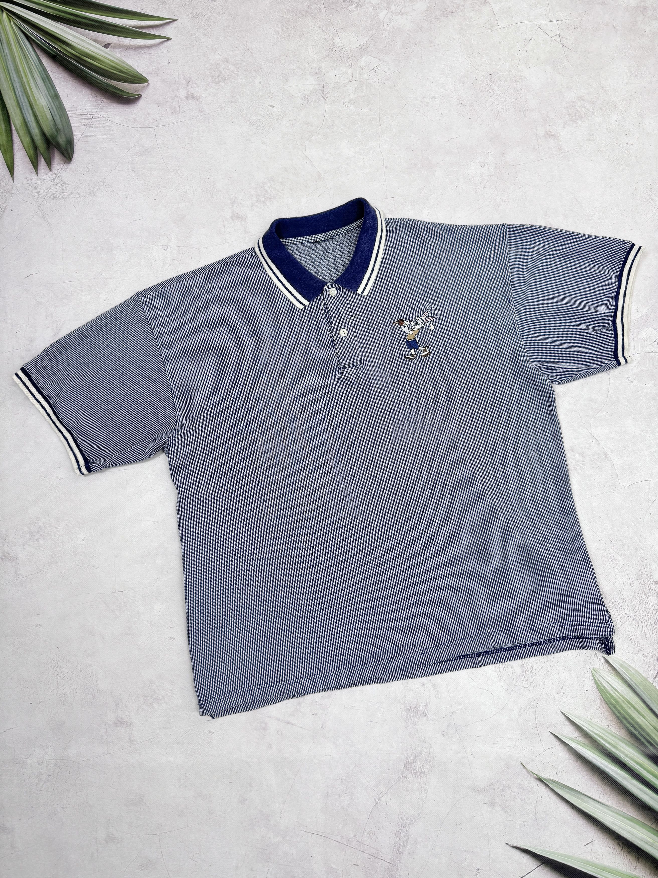 Cartoon Network × Vintage × Warner Bros Vintage Looney Tunes Bugs Bunny Polo T-Shirt Golf Size US XL / EU 56 / 4 - 1 Thumbnail