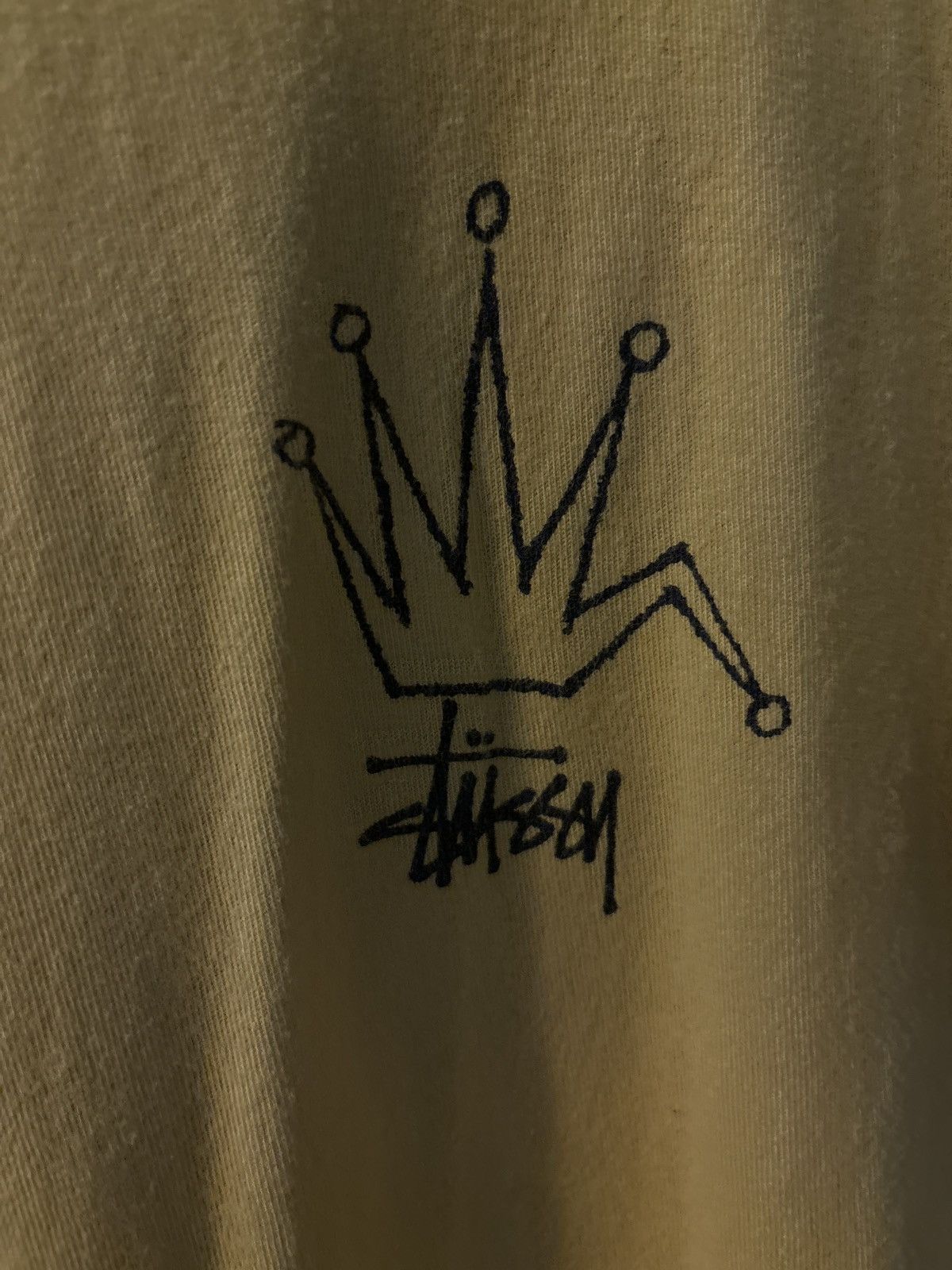 Stussy × Vintage Men’s Stüssy Crown Tee Size US M / EU 48-50 / 2 - 2 Thumbnail