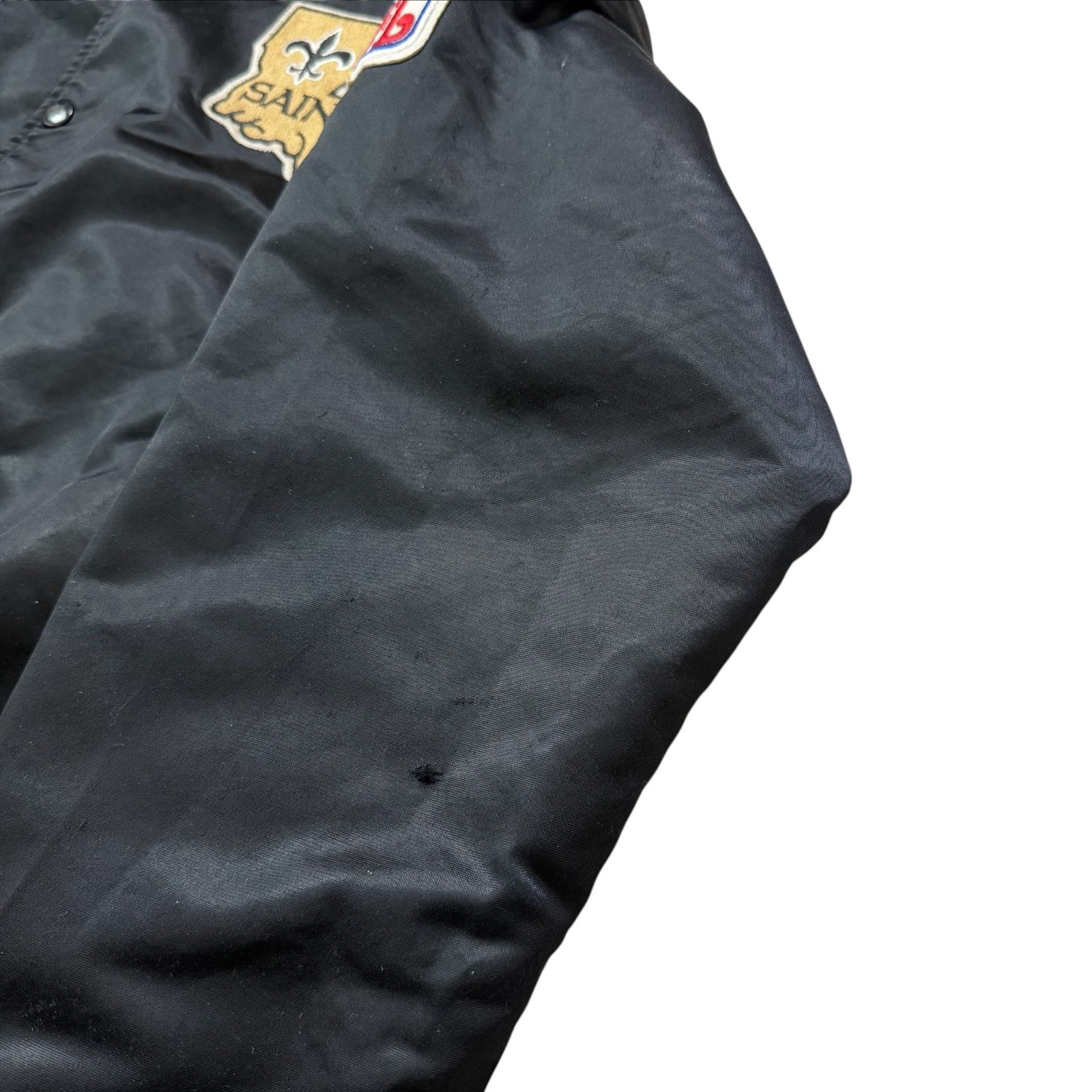 NFL VTG 90s NEW ORLEANS SAINTS SATIN JACKET BOMBER MADE IN USA Size US L / EU 52-54 / 3 - 9 Thumbnail
