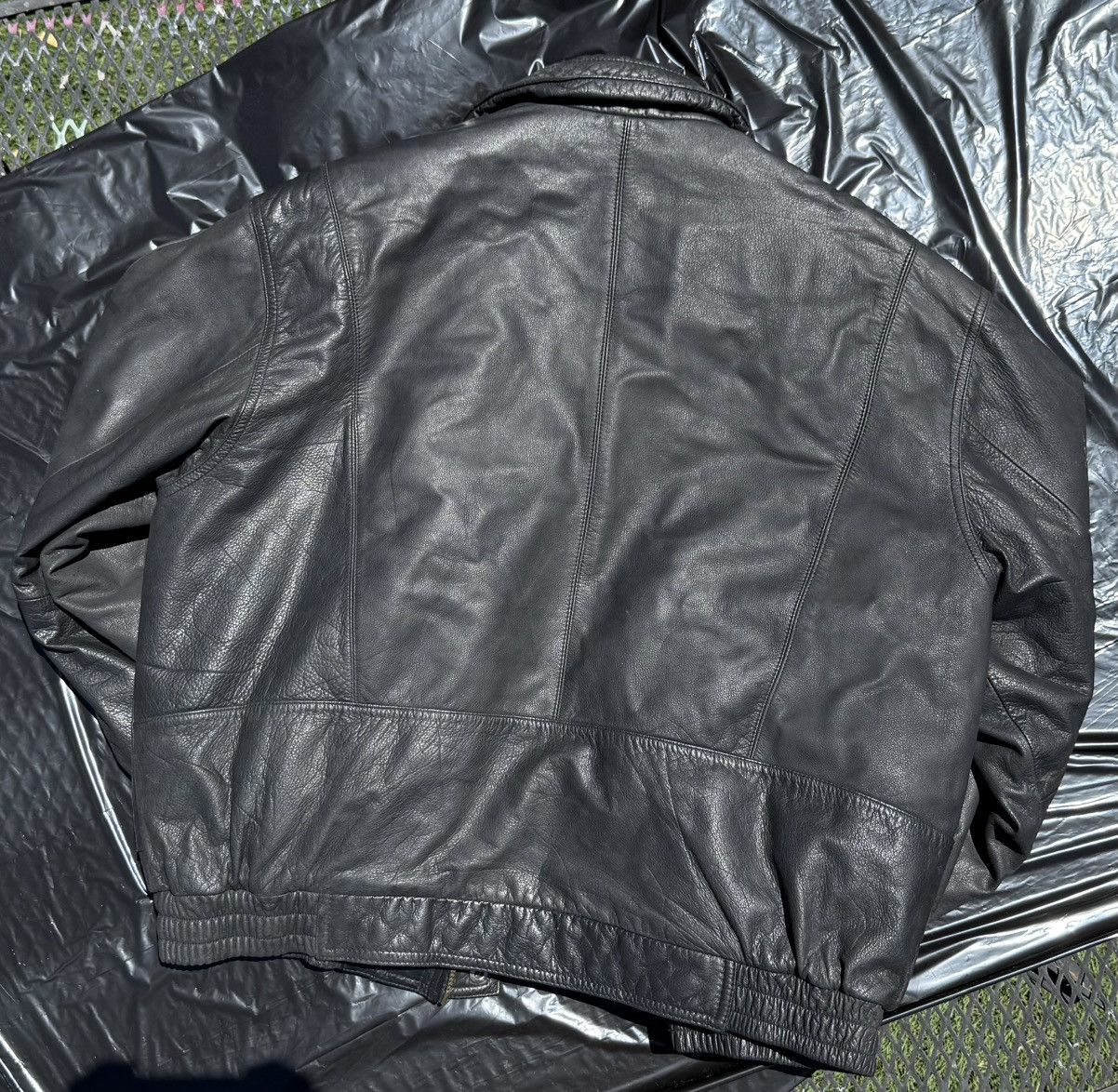 Members Only × Vintage Vintage Members Only Leather Jacket – XL – Bomber Style Size US XL / EU 56 / 4 - 2 Thumbnail