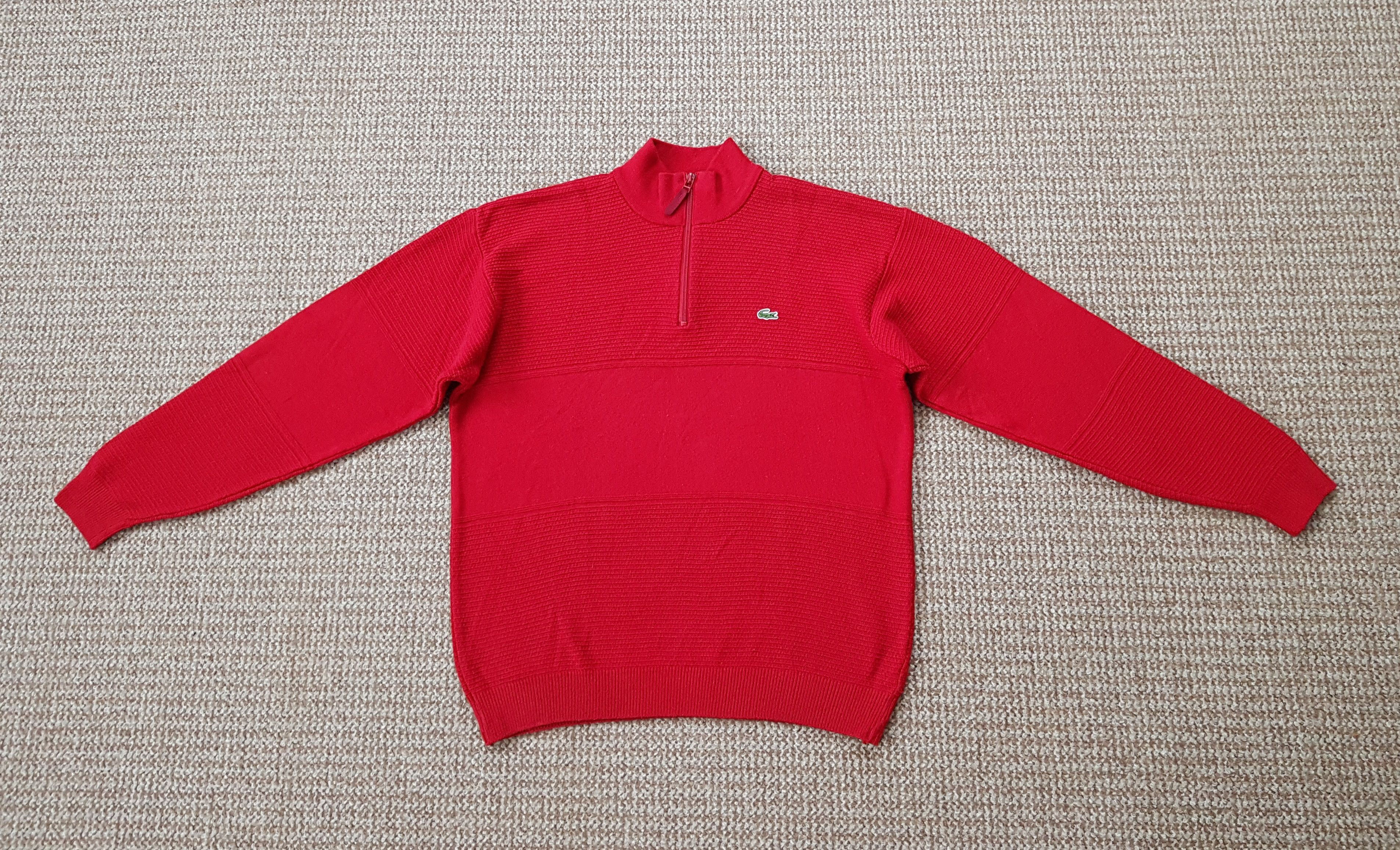 Lacoste Vintage Lacoste Cotton Sweater Quarter Zip y2k Size US M / EU 48-50 / 2 - 1 Thumbnail