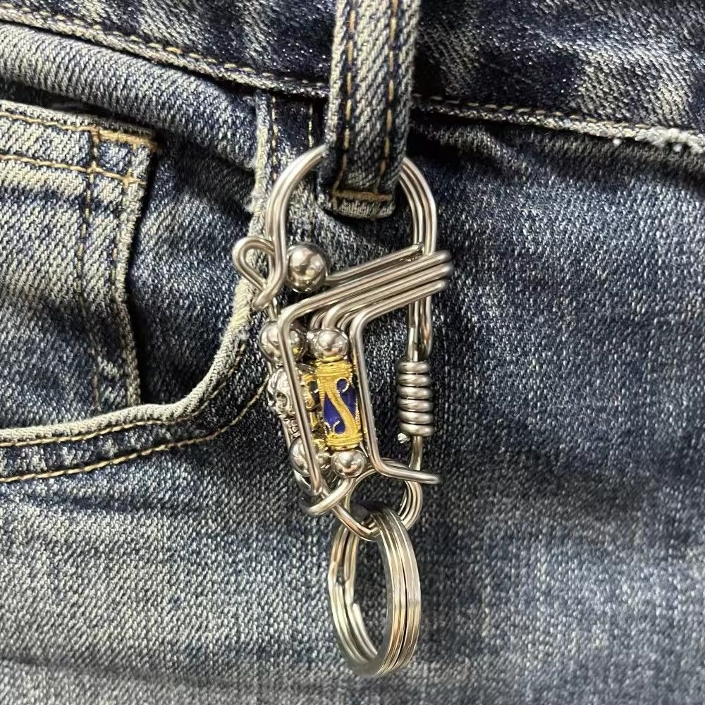 Vintage Handmade Skull Head Mechanical key decoration Size ONE SIZE - 2 Thumbnail