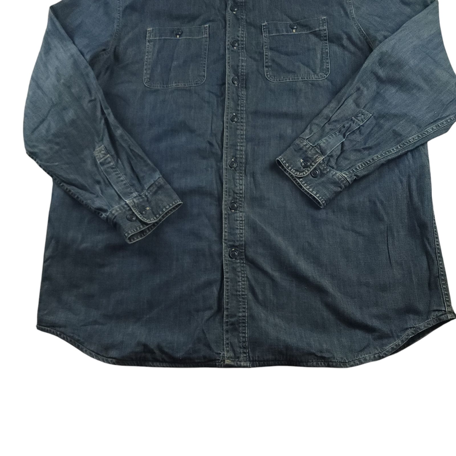 Flannel LL Bean Denim Flannel Lined Shirt Shacket XLT Size US XL / EU 56 / 4 - 8 Thumbnail