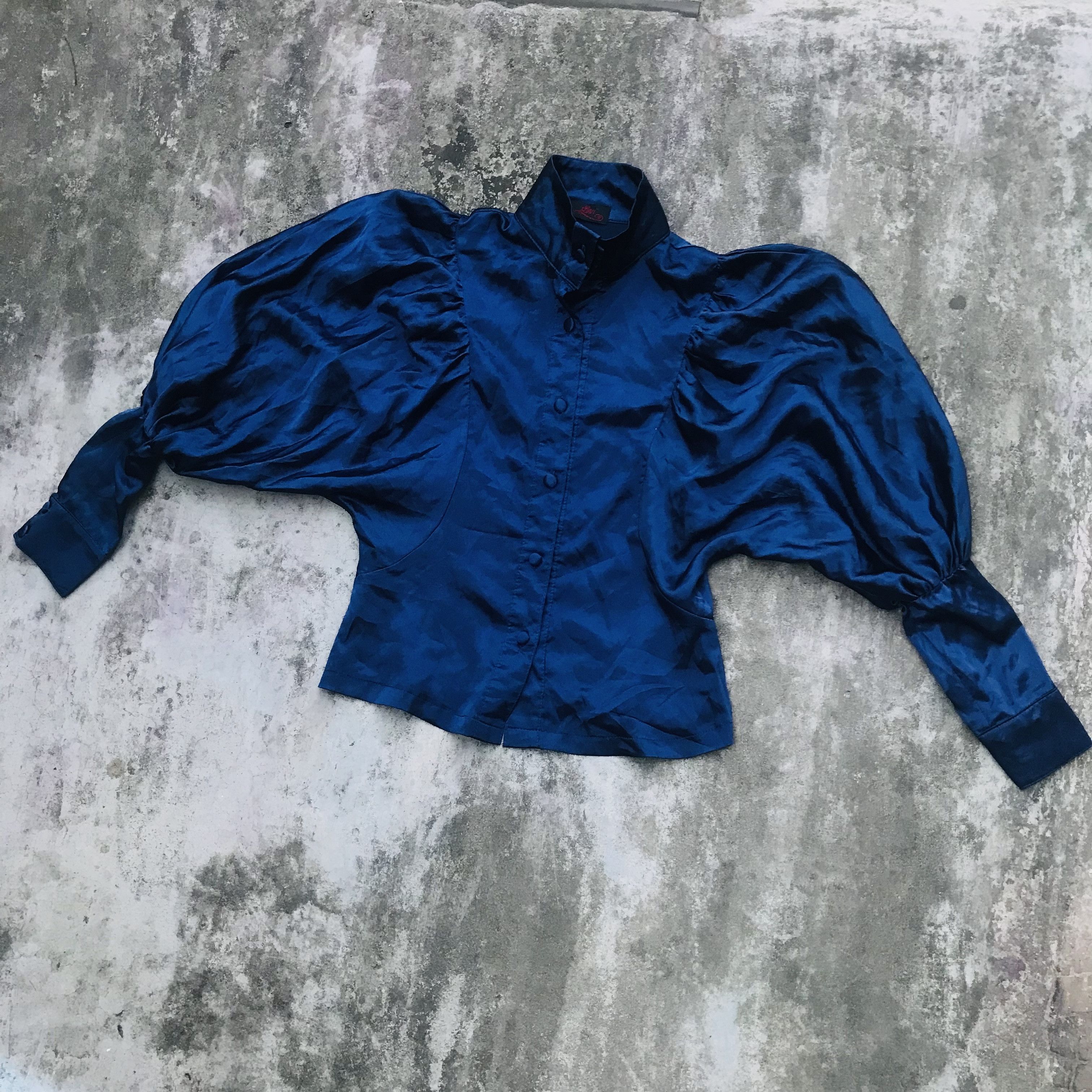 Vintage Japanese Monochrome Ethereal Blouse Size M / US 6-8 / IT 42-44 - 1 Thumbnail
