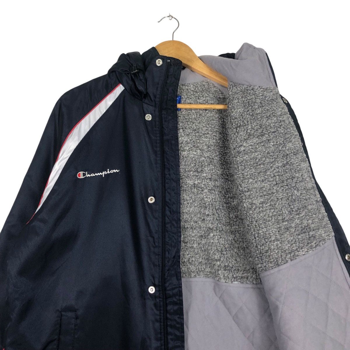 Champion × Japanese Brand × Vintage Vintage 90s Collection Champion Long Jacket Big Logo Size US L / EU 52-54 / 3 - 12 Thumbnail
