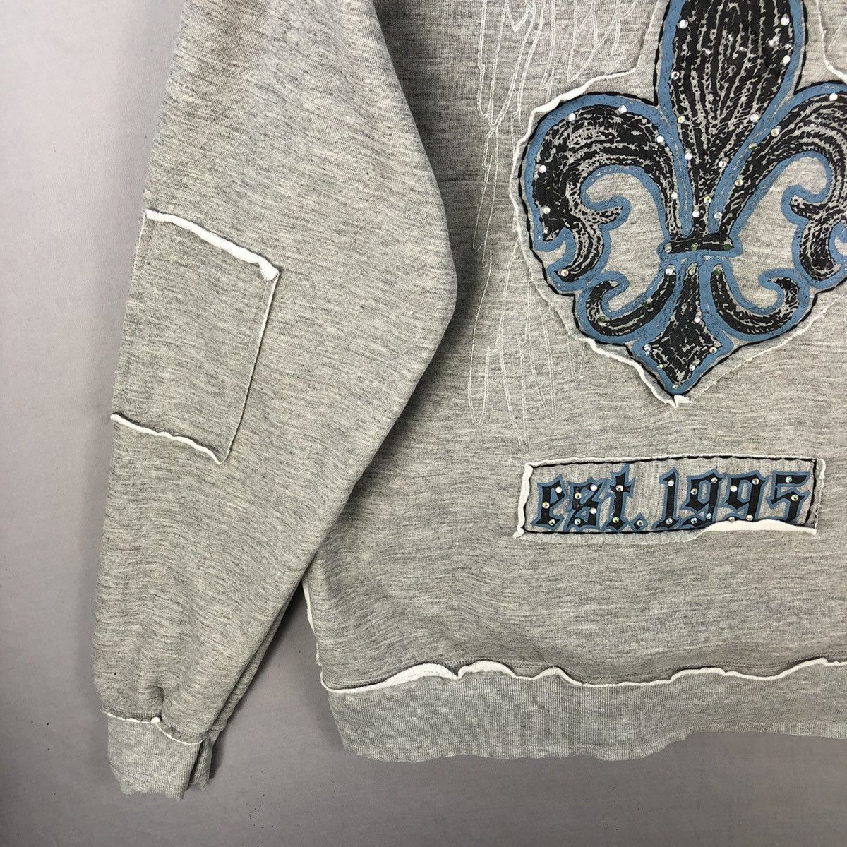 Affliction LBJ Co Crazy Fleur Zip Up Hoodie Jacket Like Chrome Hearts Size US L / EU 52-54 / 3 - 7 Thumbnail
