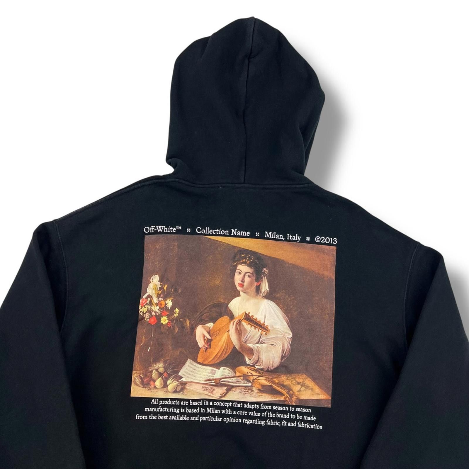 Off-White Off-White Caravaggio Lute Black Hoodie Size US L / EU 52-54 / 3 - 1 Thumbnail