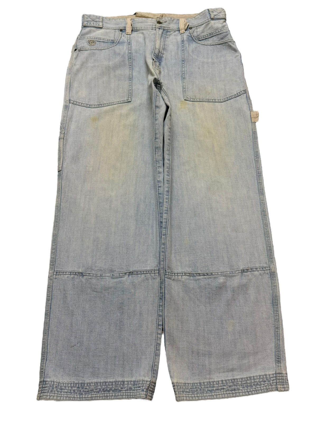 JNCO Vintage Japanese Brand Carpenter Faded Wash Wide Leg Baggy Size US 36 / EU 52 - 1 Thumbnail