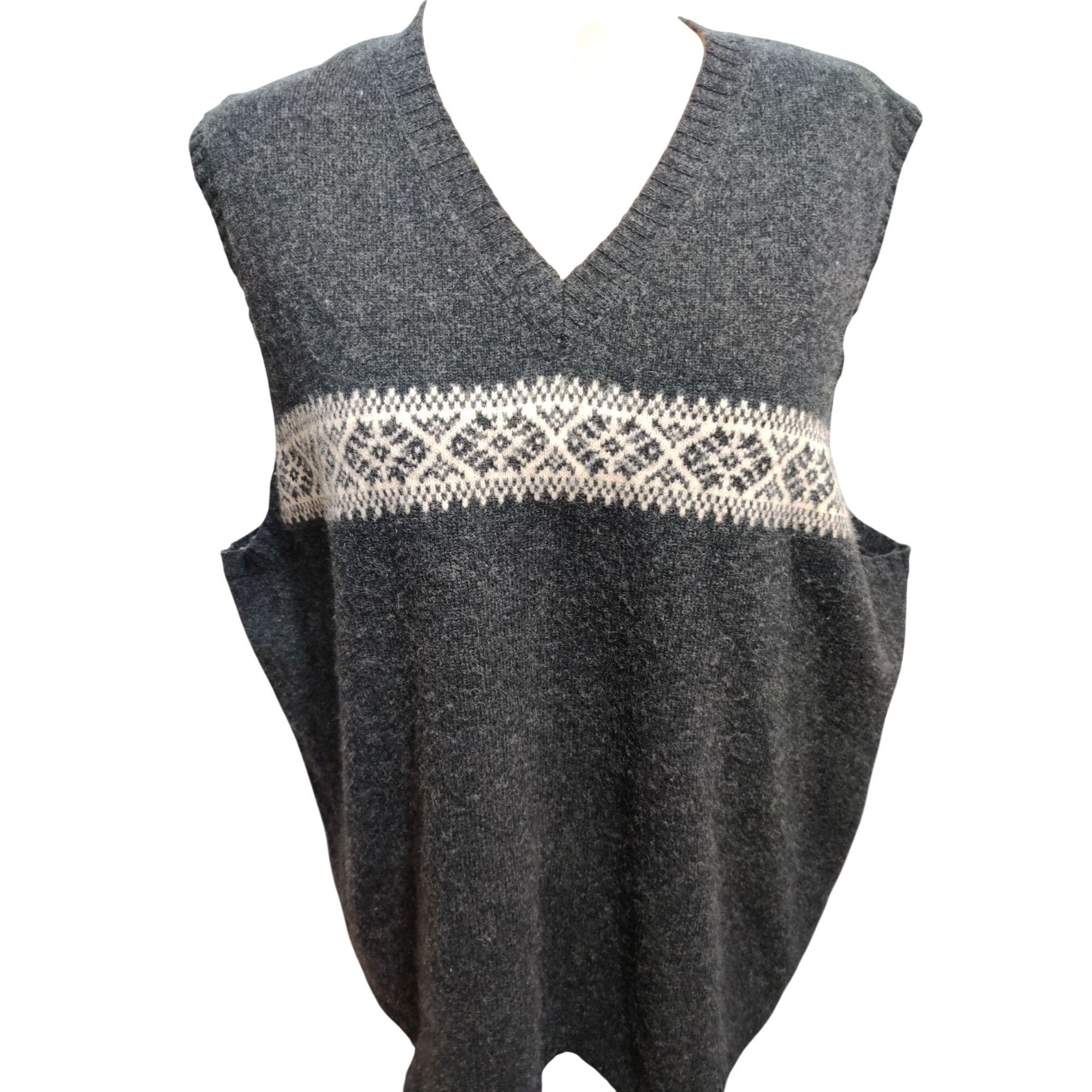 Other Venezia Jeans Plus Size 22/24 Vest Fair Isle Wool Blend Swea Size 3XL / US 20-22 - 9 Thumbnail