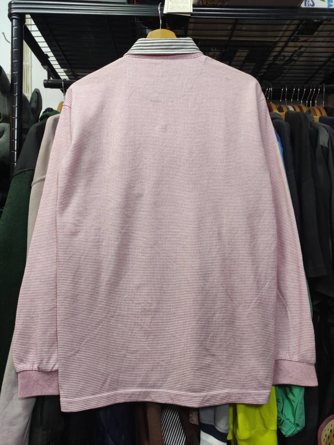 Mr. Junko Mr. Junko Koshino Pink Stripes L/S Polo Shirt Size US L / EU 52-54 / 3 - 9 Thumbnail