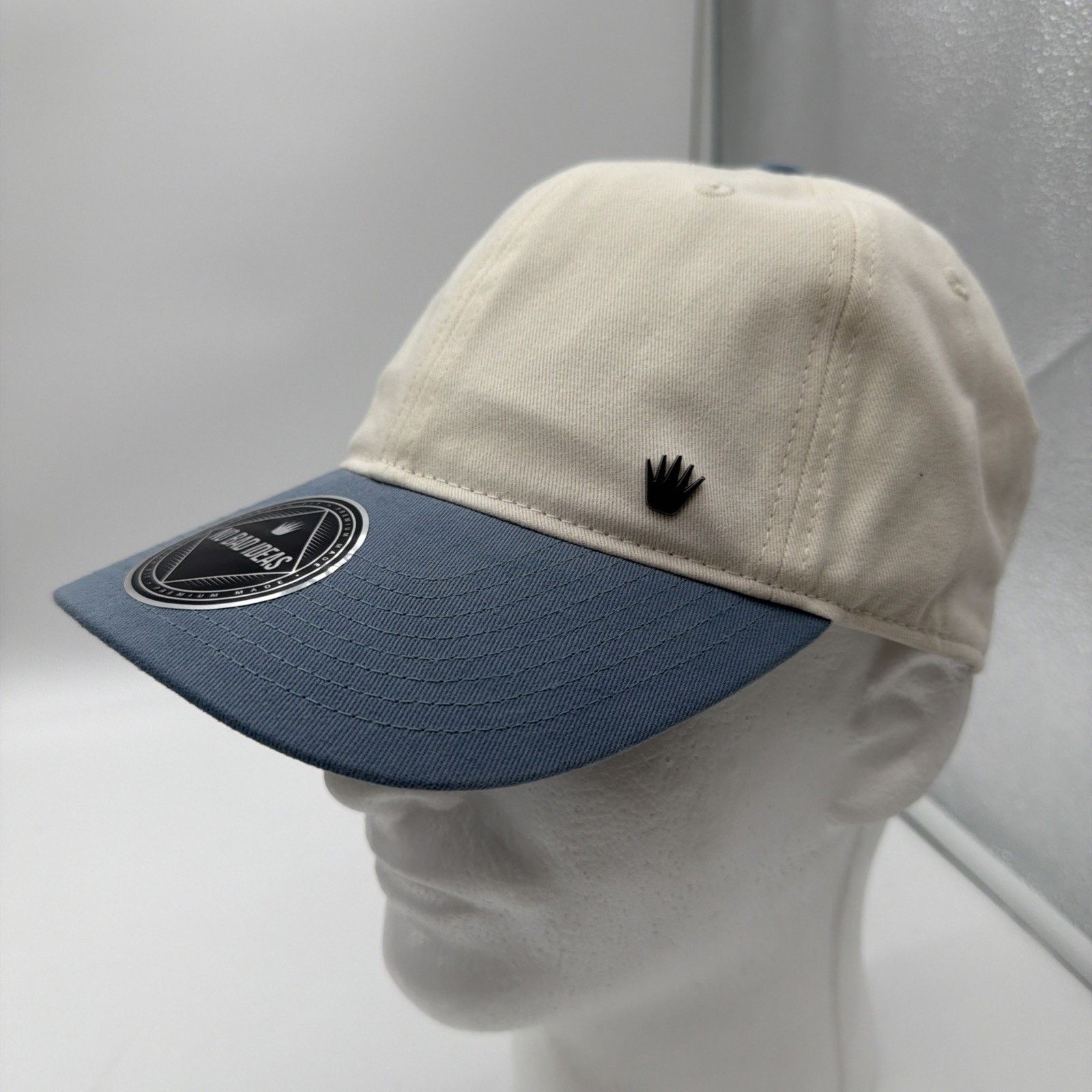 Other NO BAD IDEAS Two Tone Unisex Ivory Blue Adjustable NWT Cap Size ONE SIZE - 1 Thumbnail