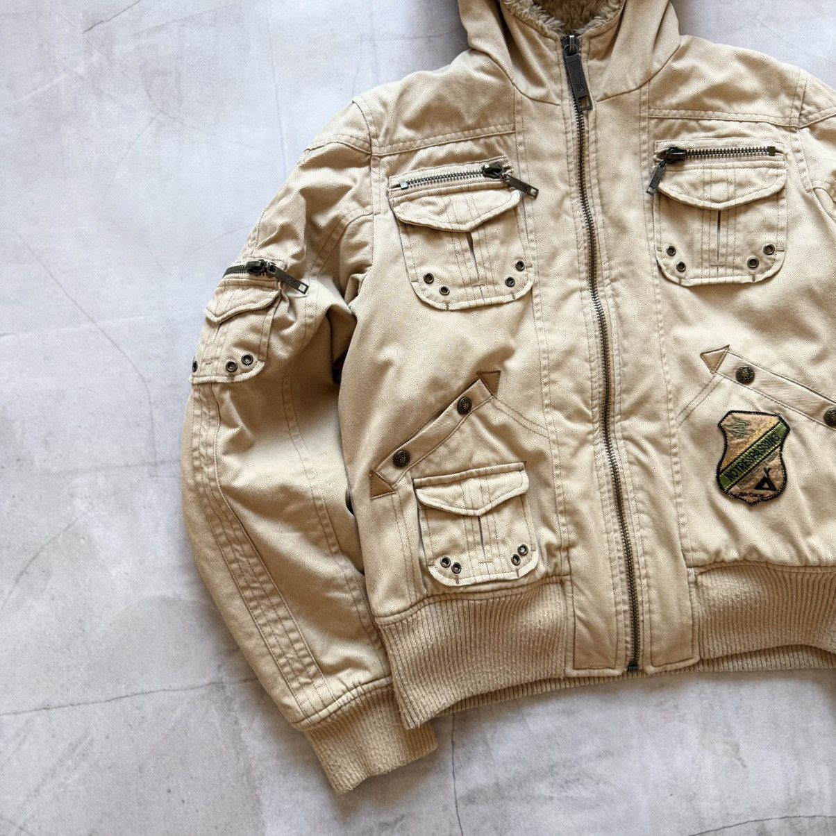 Hysteric Glamour × Undercover Military Bomber Jacket Zip Faux Fur LGB If Six Was Nine Vibe Size M / US 6-8 / IT 42-44 - 3 Thumbnail