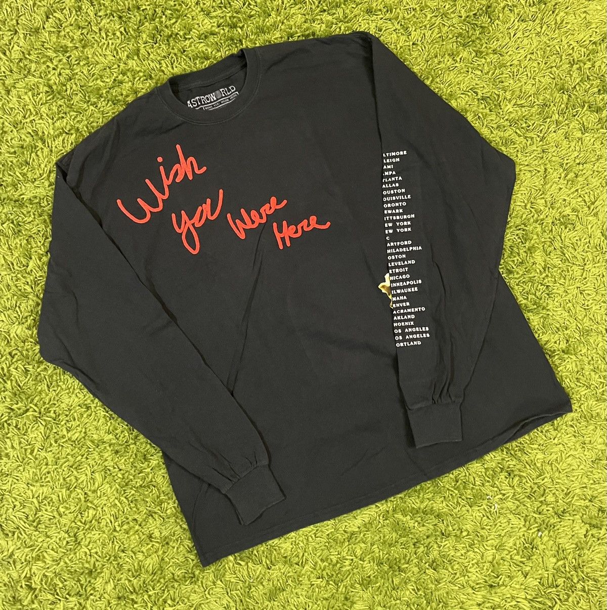Travis Scott Travis Scott Astroworld Popcorn Tee Long Sleeve Size Large Size US L / EU 52-54 / 3 - 1 Thumbnail