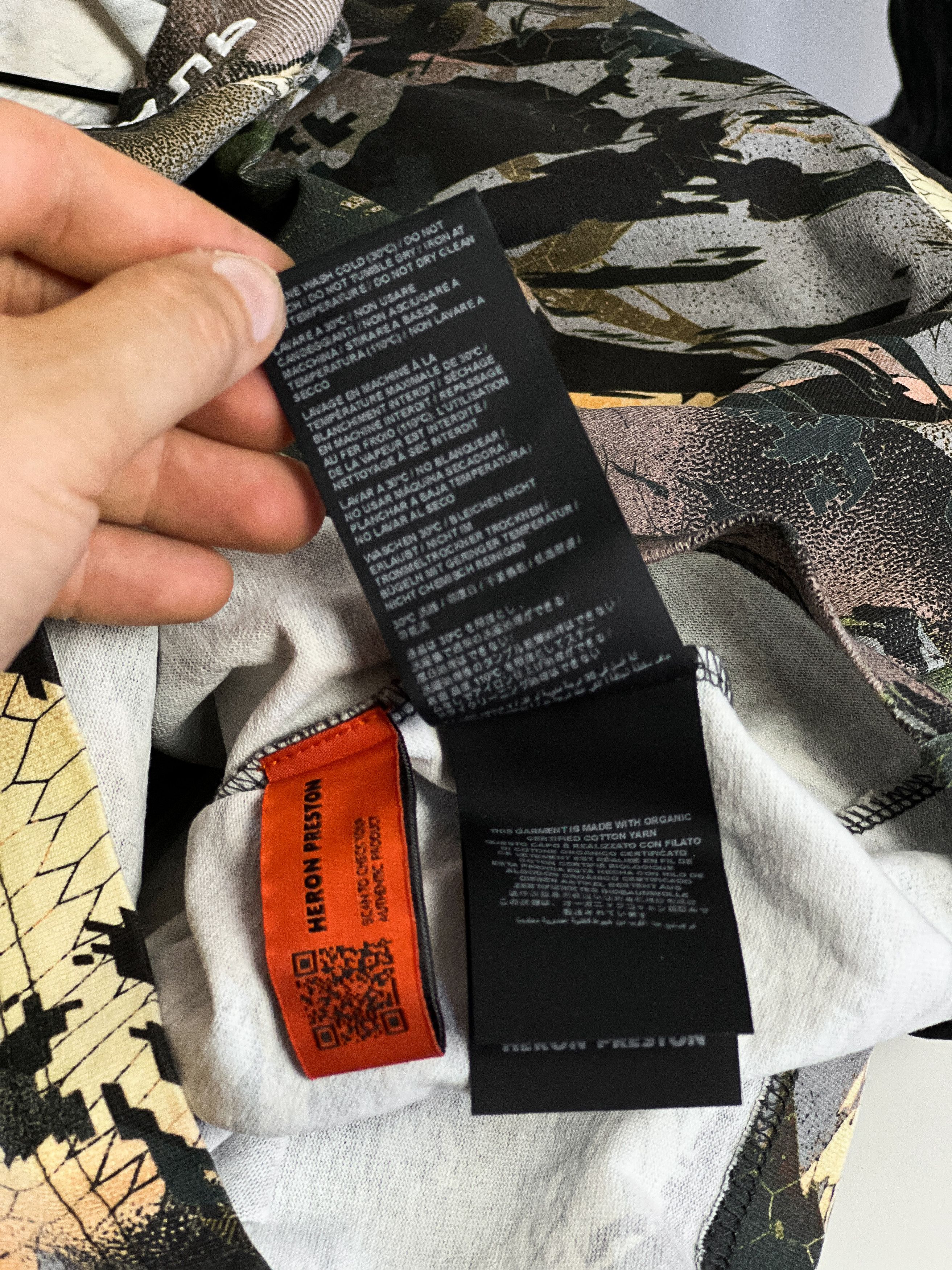 Heron Preston Heron Preston Multicolor Camo Style Turtleneck T-Shirt Size US M / EU 48-50 / 2 - 9 Thumbnail