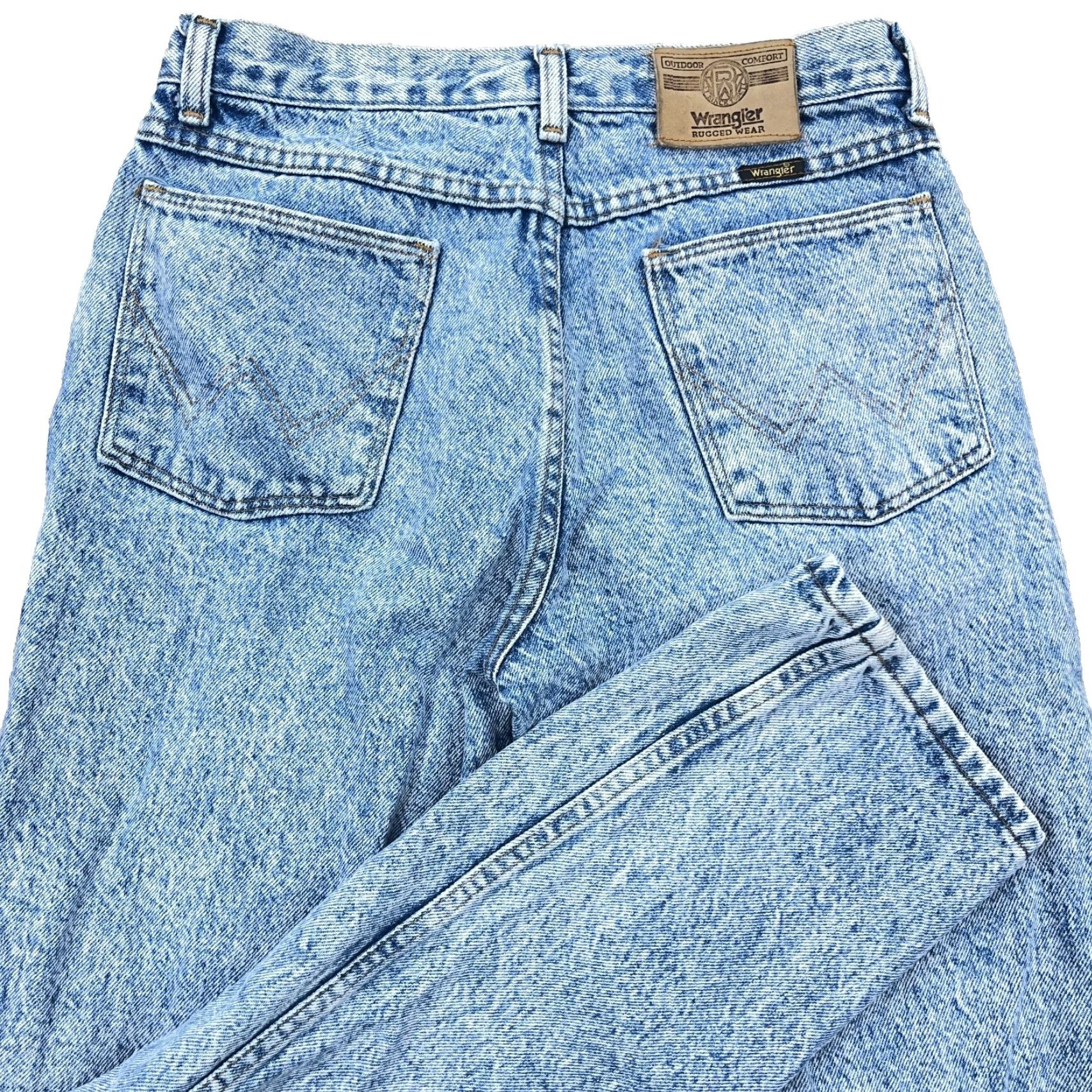 Wrangler VINTAGE Wrangler Jeans 28x30 Straight Leg Acid Wash Comfort Mens 80s Grunge Size US 28 / EU 44 - 3 Thumbnail