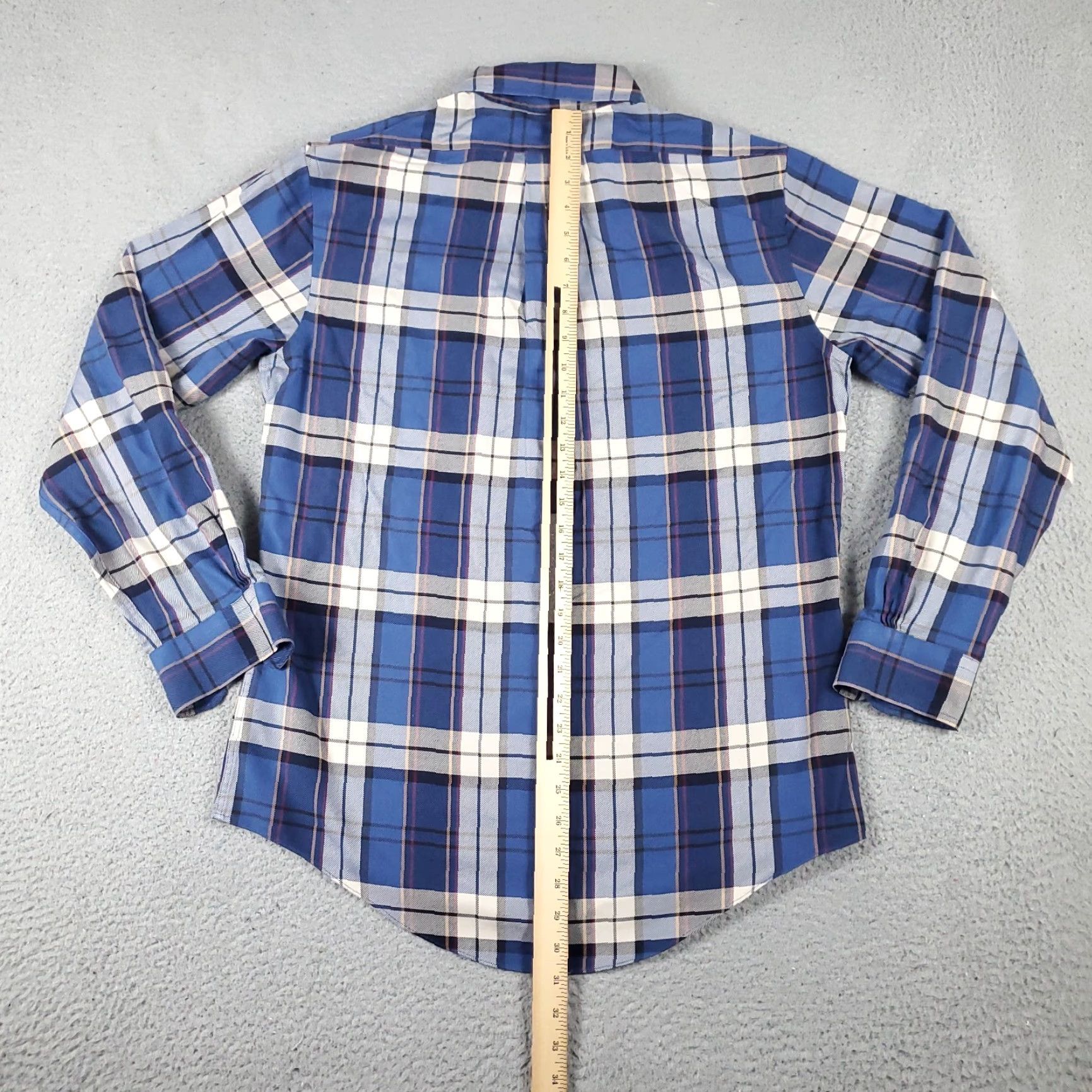 Brooks Brothers Brooks Brothers Shirt Medium Blue Plaid Button Up Long Sleeve Cotton Mens Size US M / EU 48-50 / 2 - 4 Thumbnail