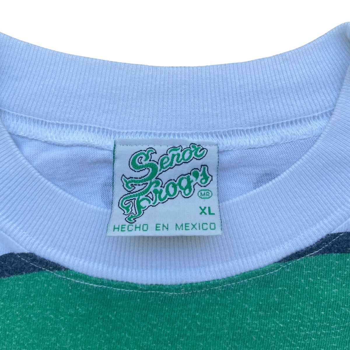 Vintage Vintage Senor Frogs Striped Shirt Size XL Mexico Size US XL / EU 56 / 4 - 3 Thumbnail