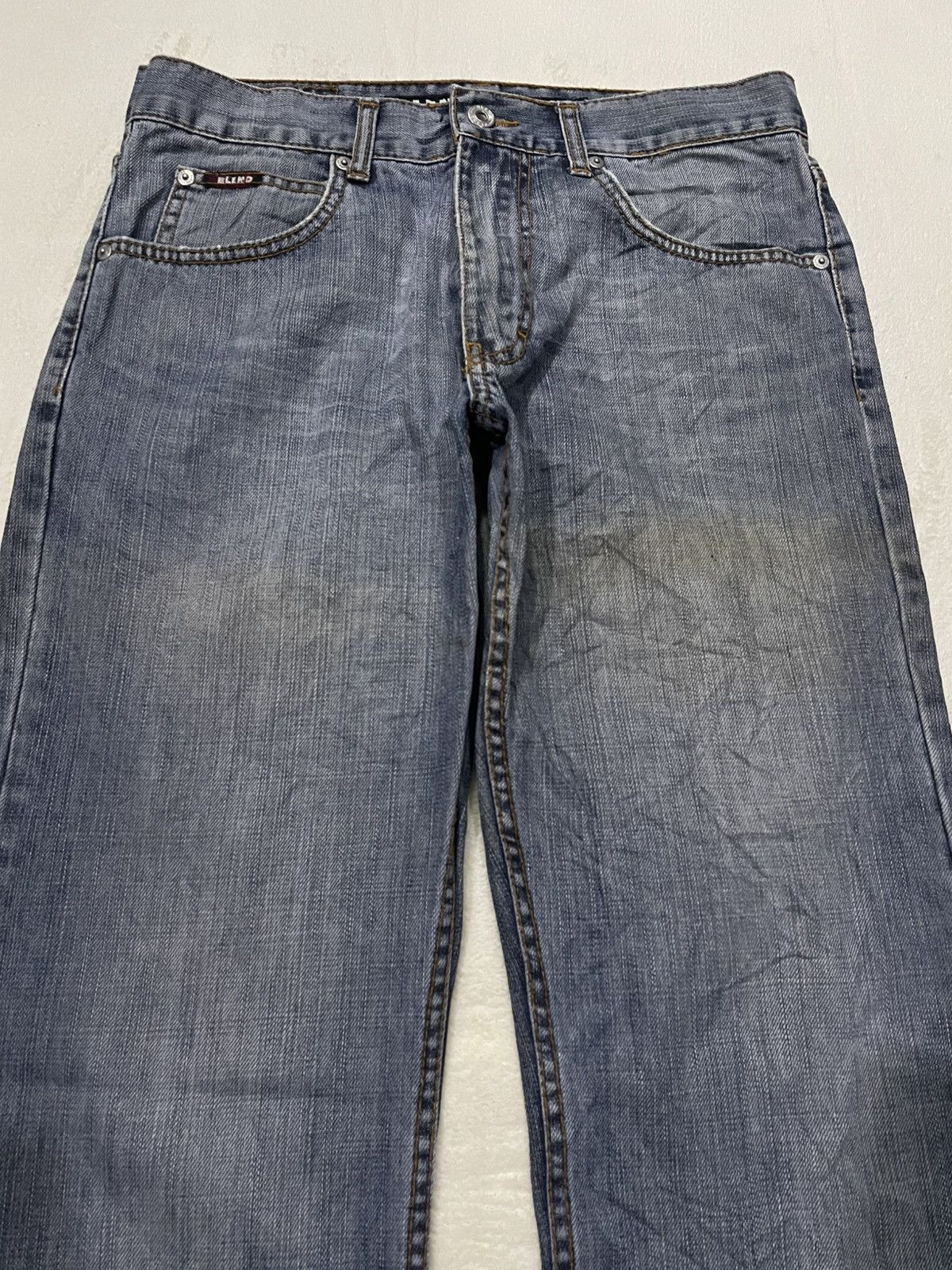 Blends Vintage Blend Denim Boot Cut Mudwash Jeans Size US 32 / EU 48 - 2 Thumbnail