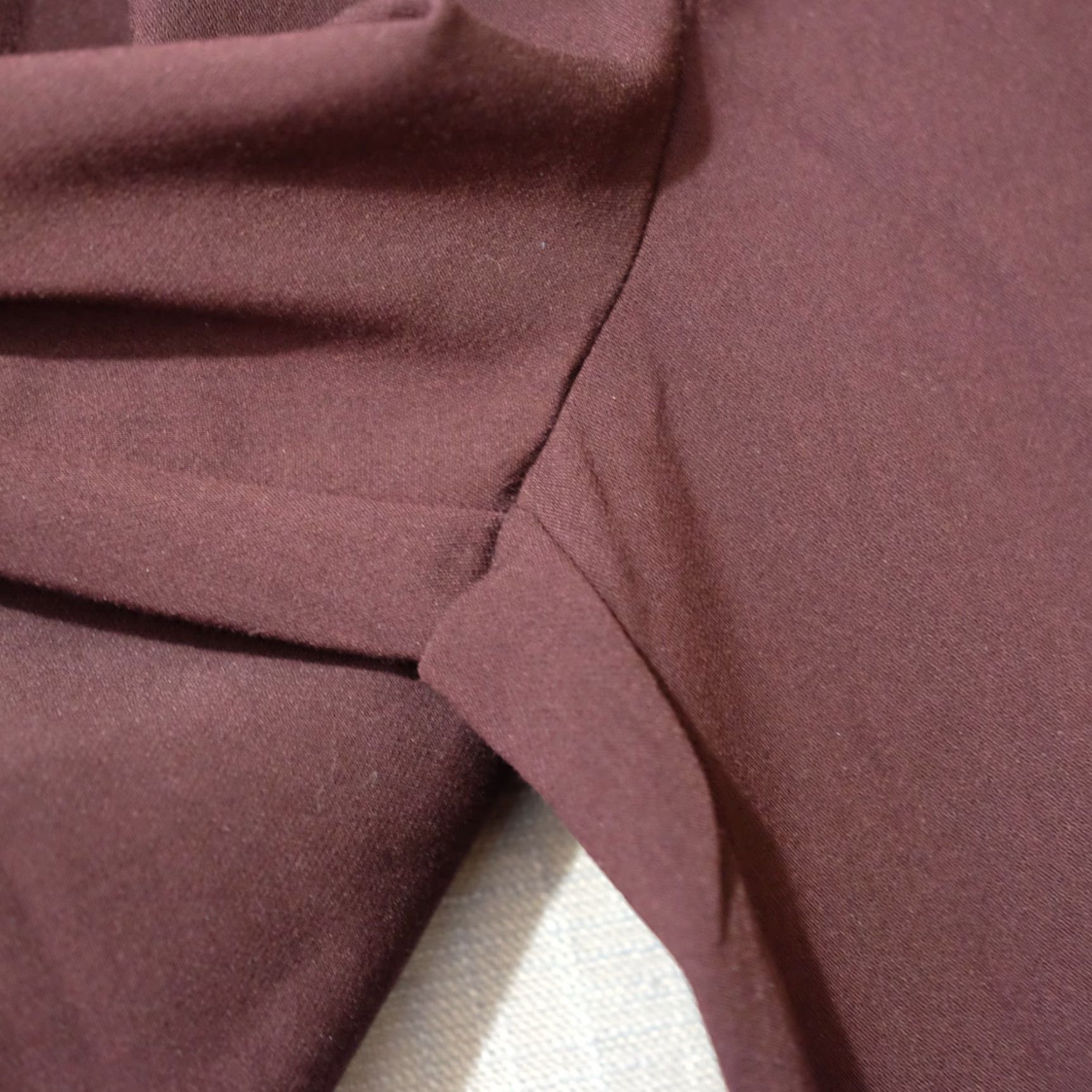 Old Navy VINTAGE Old Navy High-Rise Taylor Wide-Leg Trouser Pants Wine Womens 14 #H90-41 Size 36" / US 14 / IT 50 - 4 Thumbnail