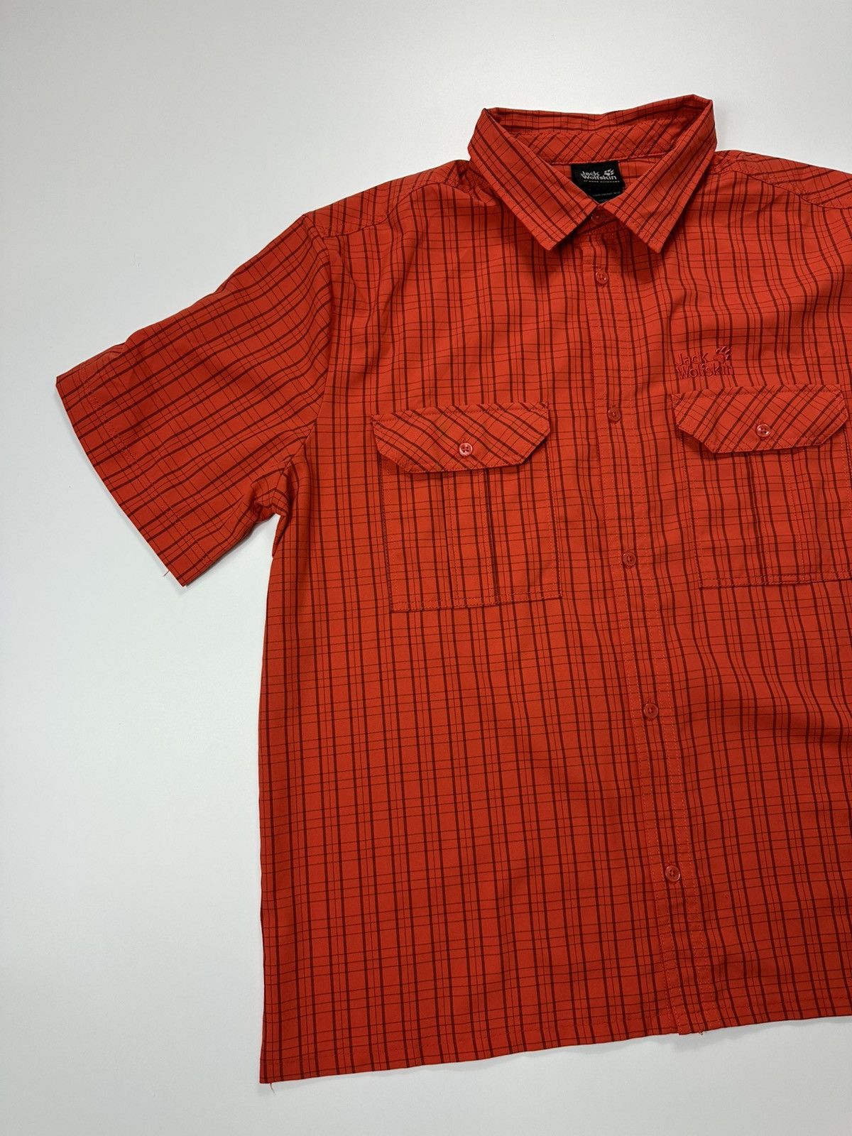 Jack Wolfskin Jack Wolfskin Outdoor Shirt Logo Men's Red Size US XL / EU 56 / 4 - 5 Thumbnail