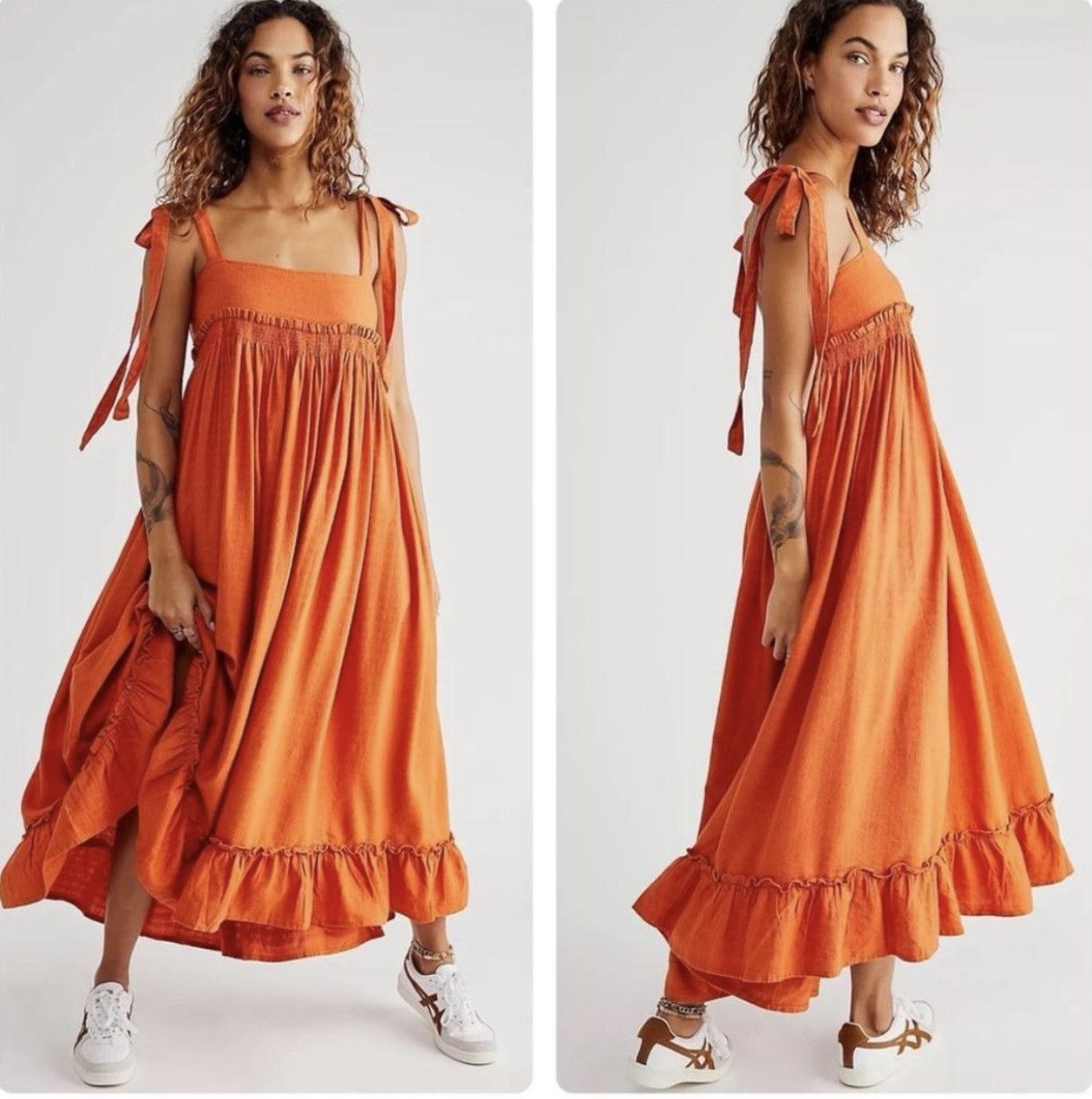 Free People Free People Endless Summer Gretchen Pinafore Maxi Dress Size S / US 4 / IT 40 - 2 Thumbnail