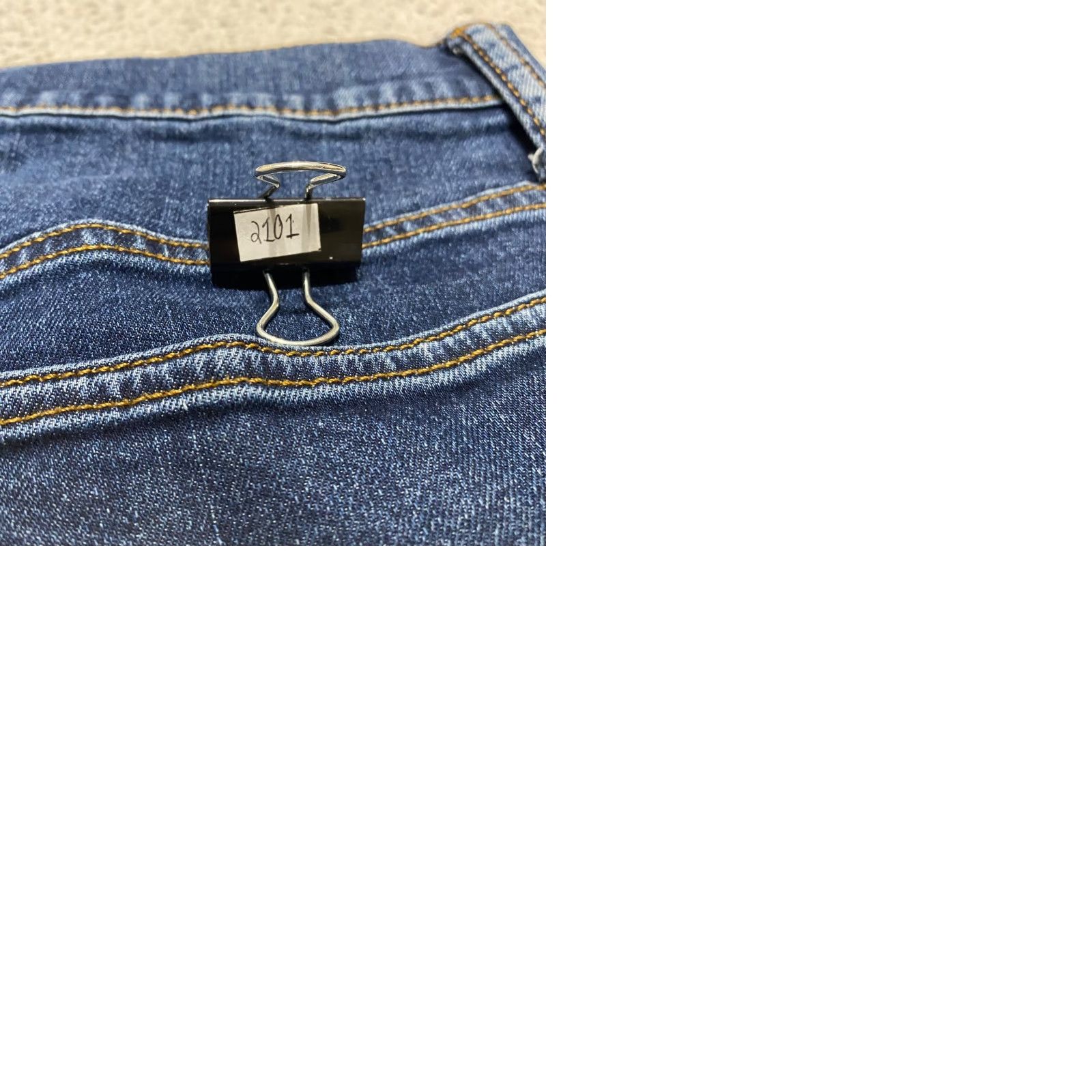 Gap Gap Jeans 29x30 Blue Denim Medium Wash Slim Straight Mid Rise Stretch Jeans Mens Regular 5-Pocket Blue 2101 Size US 29 - 9 Thumbnail