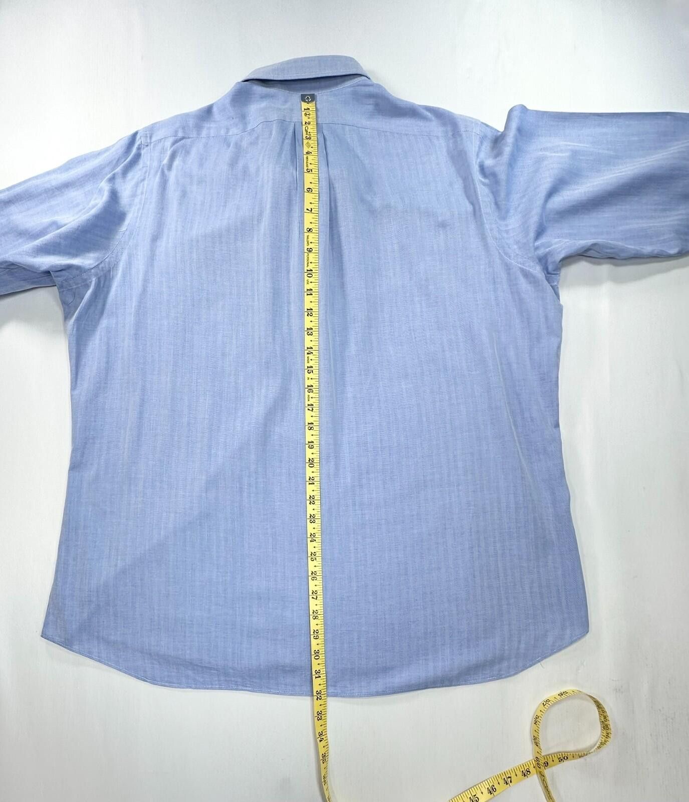 Tom James Tom James Executive Collection Solid Oxford Blue Mens XL Size 44R - 3 Thumbnail