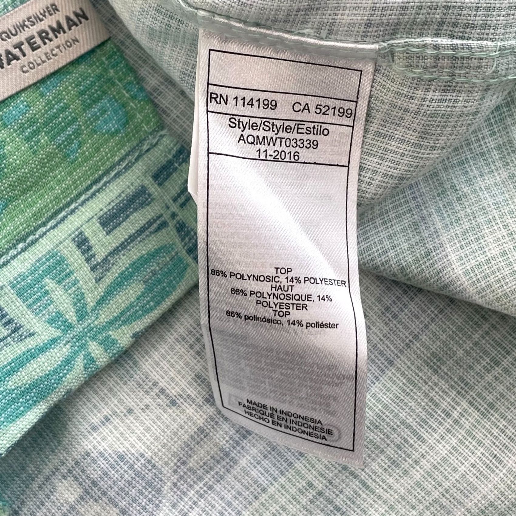 Quiksilver Quiksilver Waterman Shirt Men 2XL Multicolor Floral Tribal Short Sleeve Button-Up Casual Beach Hawaii Surf Mens Size US XXL / EU 58 / 5 - 6 Thumbnail