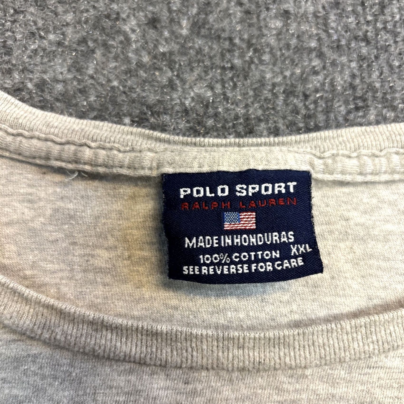 Vintage VINTAGE Polo Sport Polo Bear T-Shirt Long Sleeve XXL Gray Mens Sports 90s Y2K Size US XXL / EU 58 / 5 - 3 Thumbnail